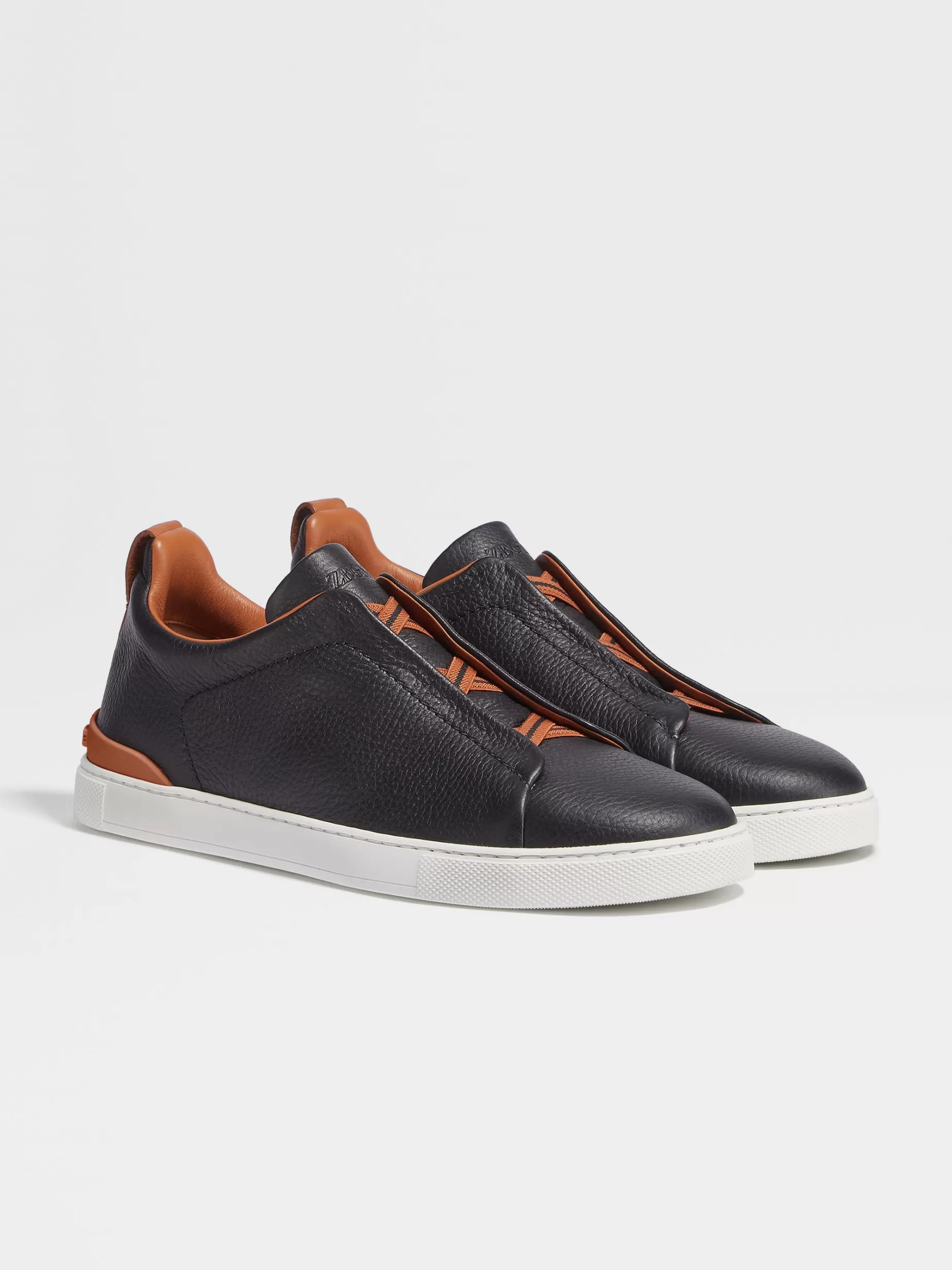 Baskets Triple Stitch™ en Cuir de Cerf es<ZEGNA Best Sale