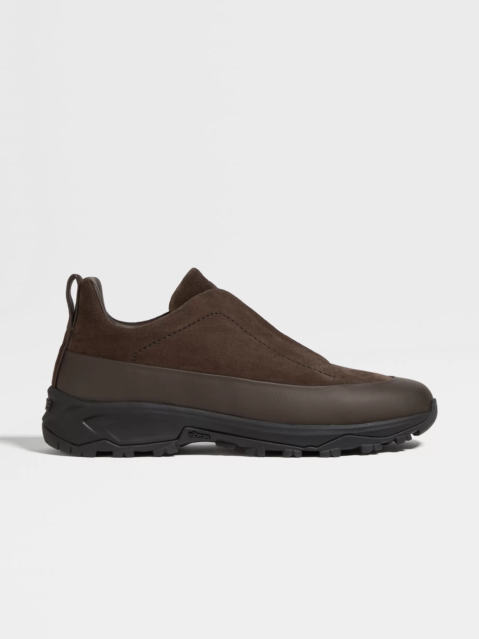 Baskets Triple Stitch™ Monte en Veau Velours et Cuir<ZEGNA Cheap