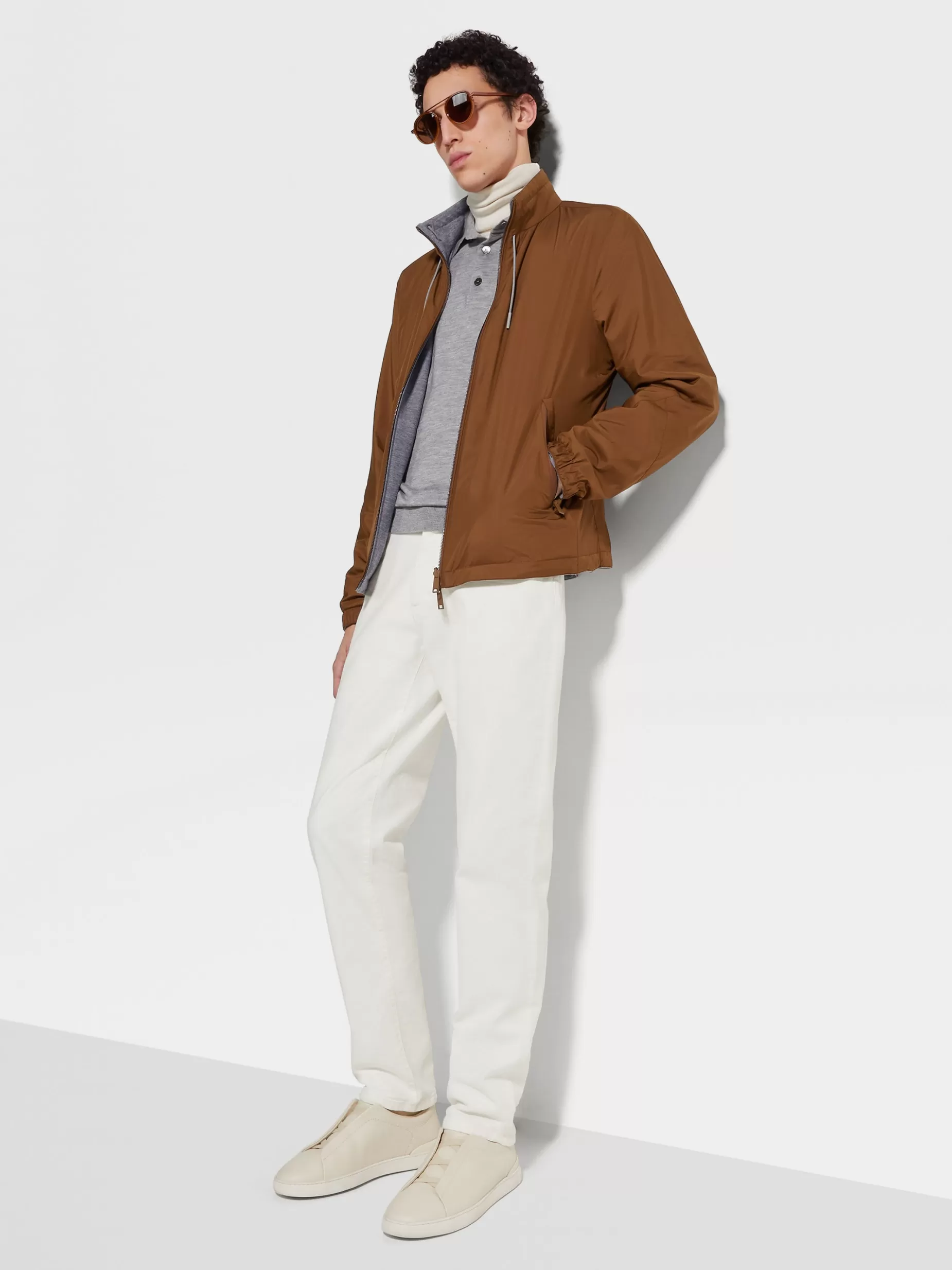 Blouson Réversible Brezza en Microfibre<ZEGNA Best Sale