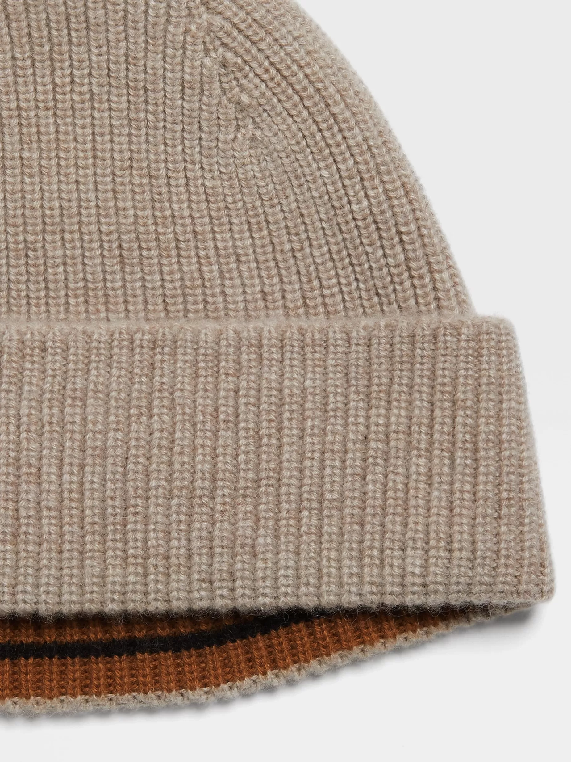 Bonnet en Oasi Cashmere Taupe Clair<ZEGNA Clearance