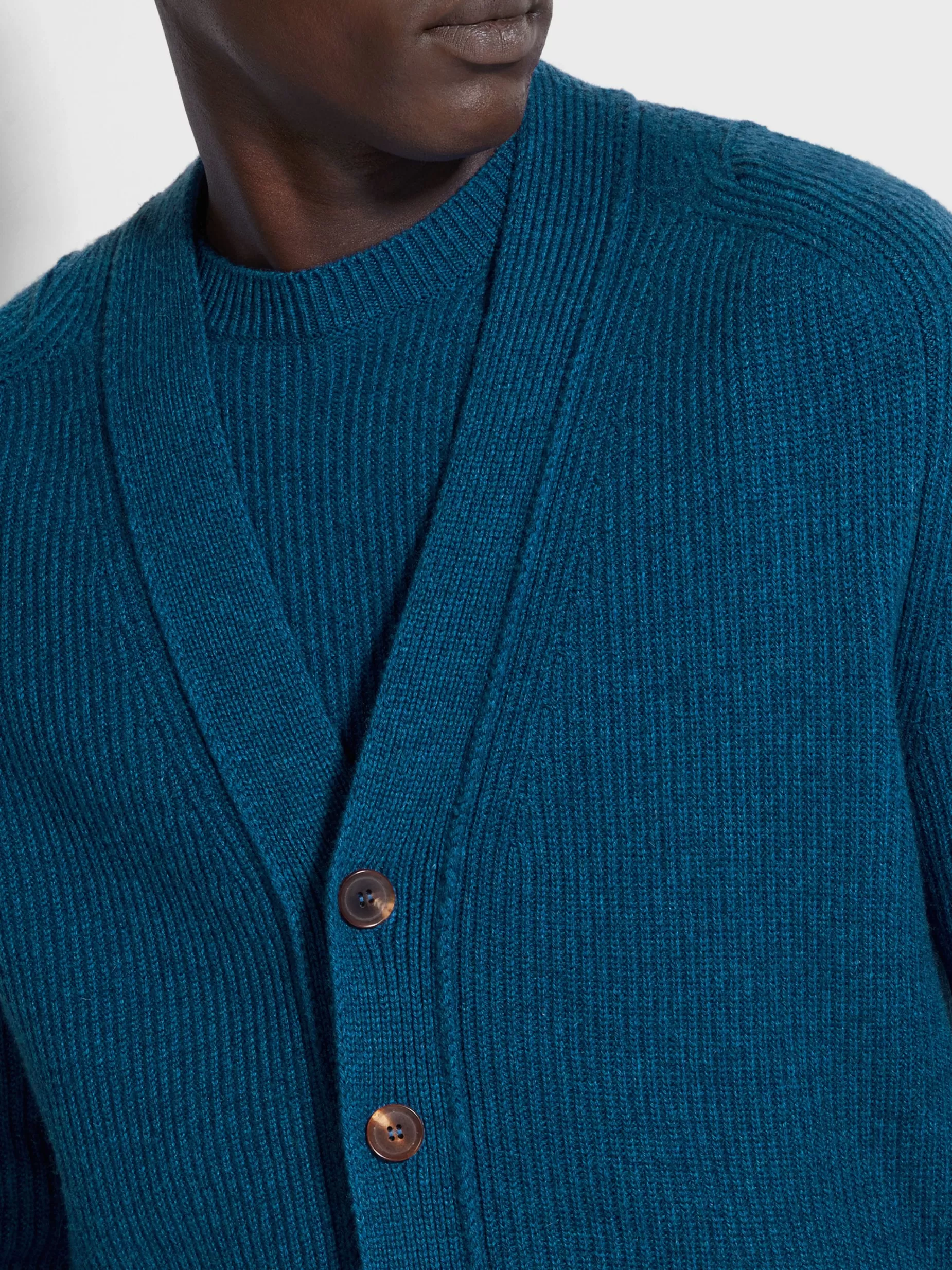 Cardigan Oasi Cashmere Bleu Sarcelle Vif<ZEGNA Best