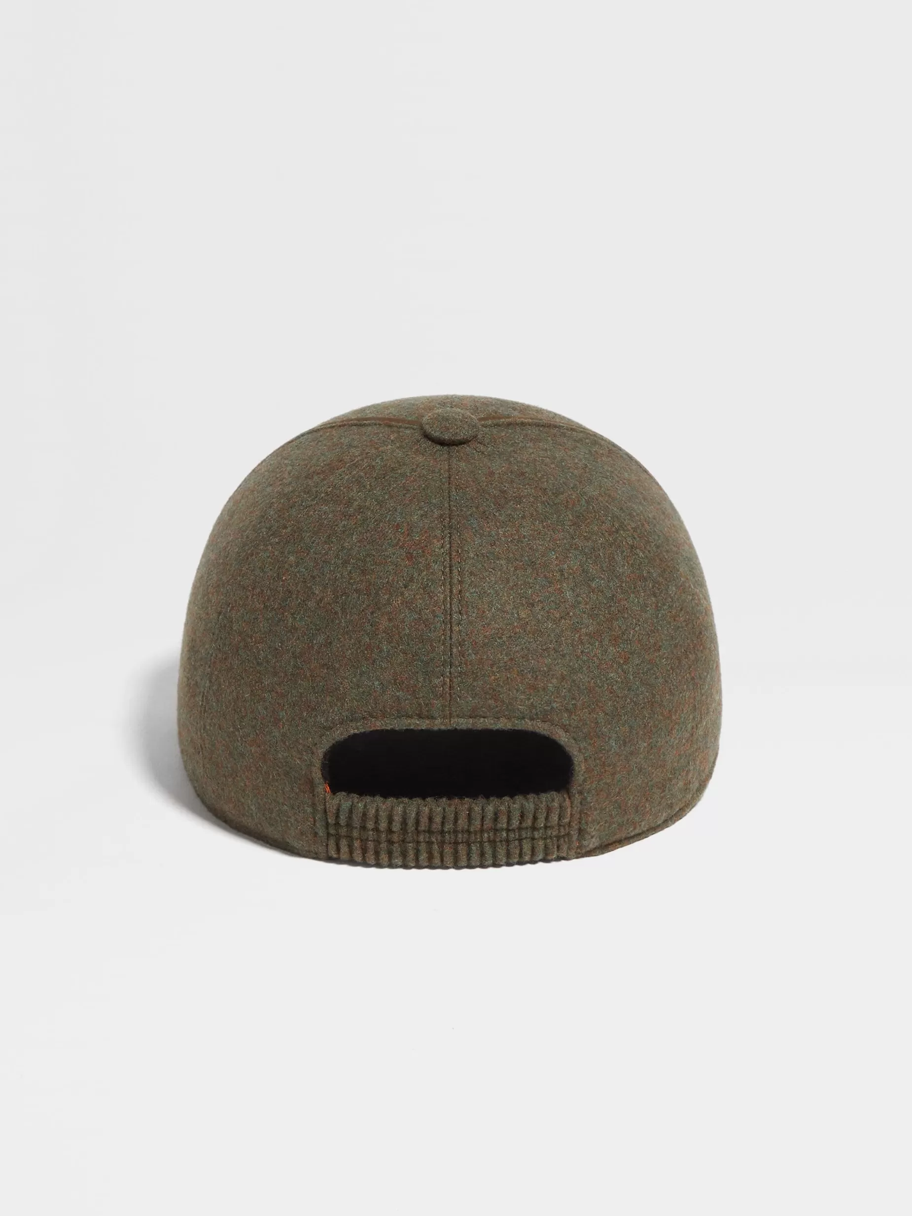 Casquette en Oasi Cashmere Vert Kaki Chiné Multicolore<ZEGNA Hot