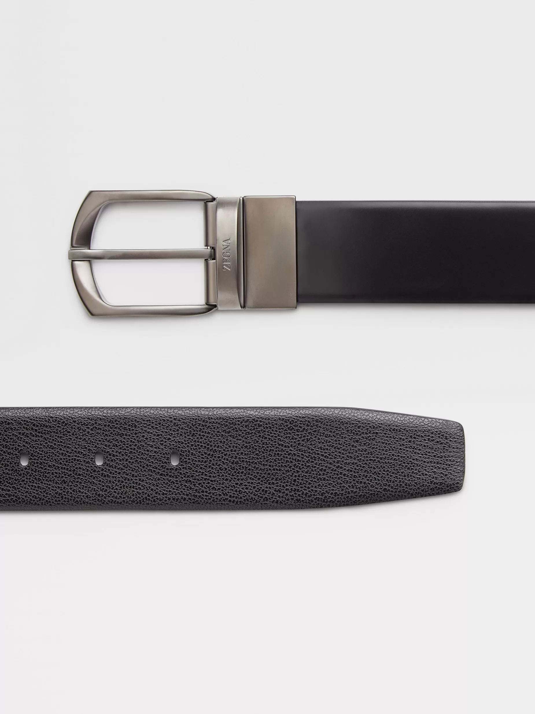 Ceinture Réversible en Cuir e<ZEGNA Fashion