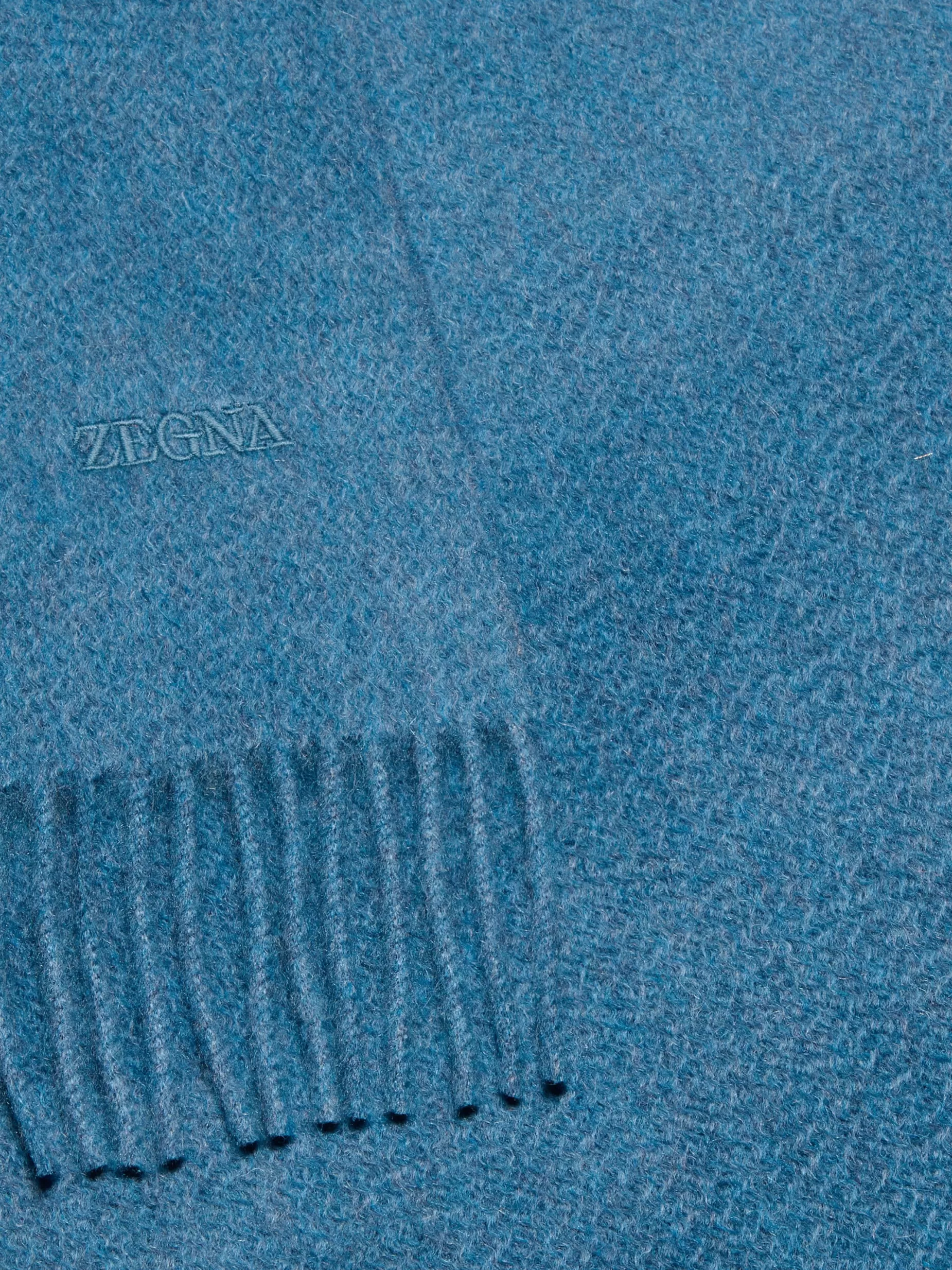 Écharpe en Oasi Cashmere Bleu Sarcelle<ZEGNA Online