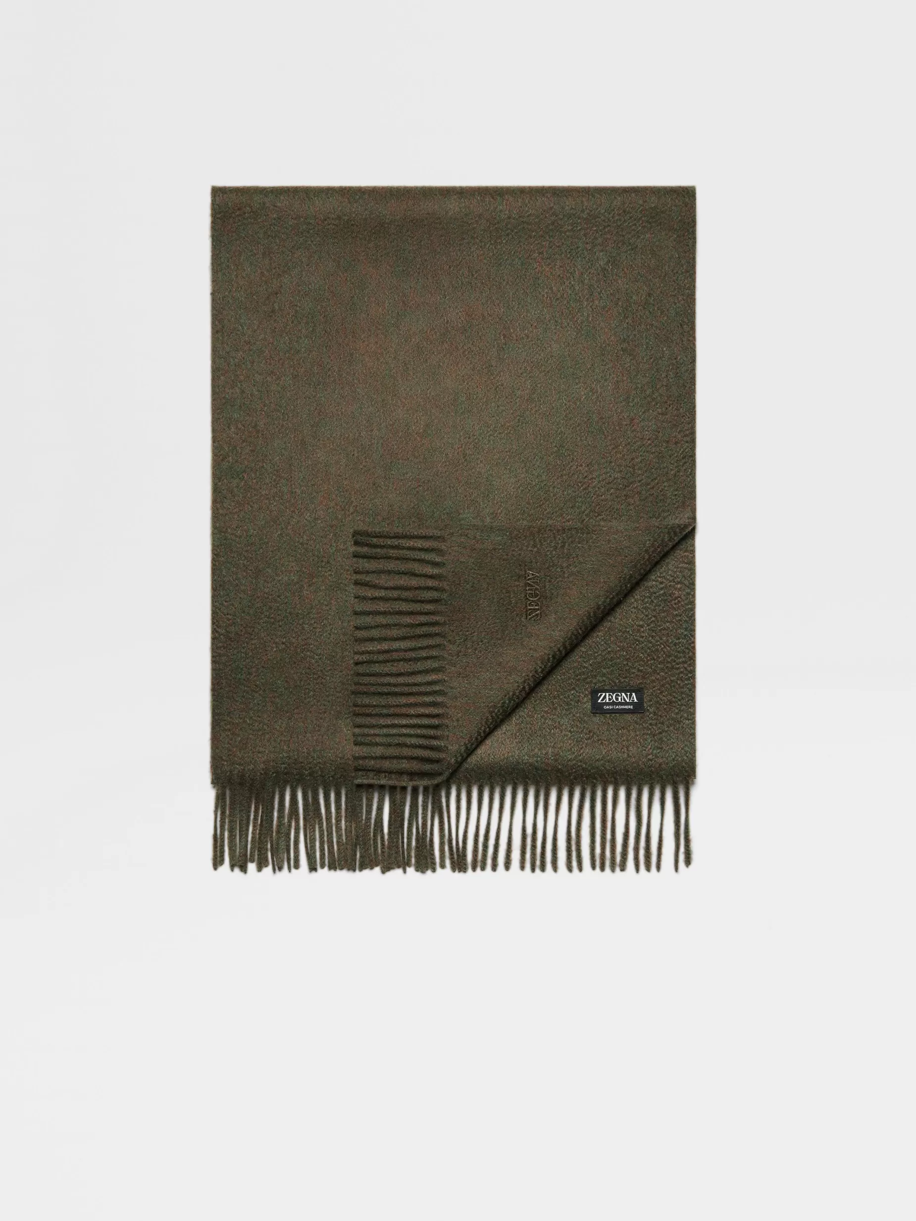 Écharpe en Oasi Cashmere Vert Foncé Chiné Multicolore<ZEGNA Cheap