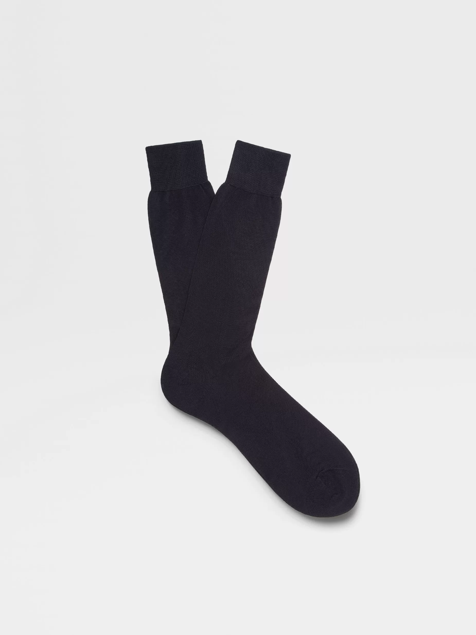 Chaussettes en Coton Bleu Marine<ZEGNA Store