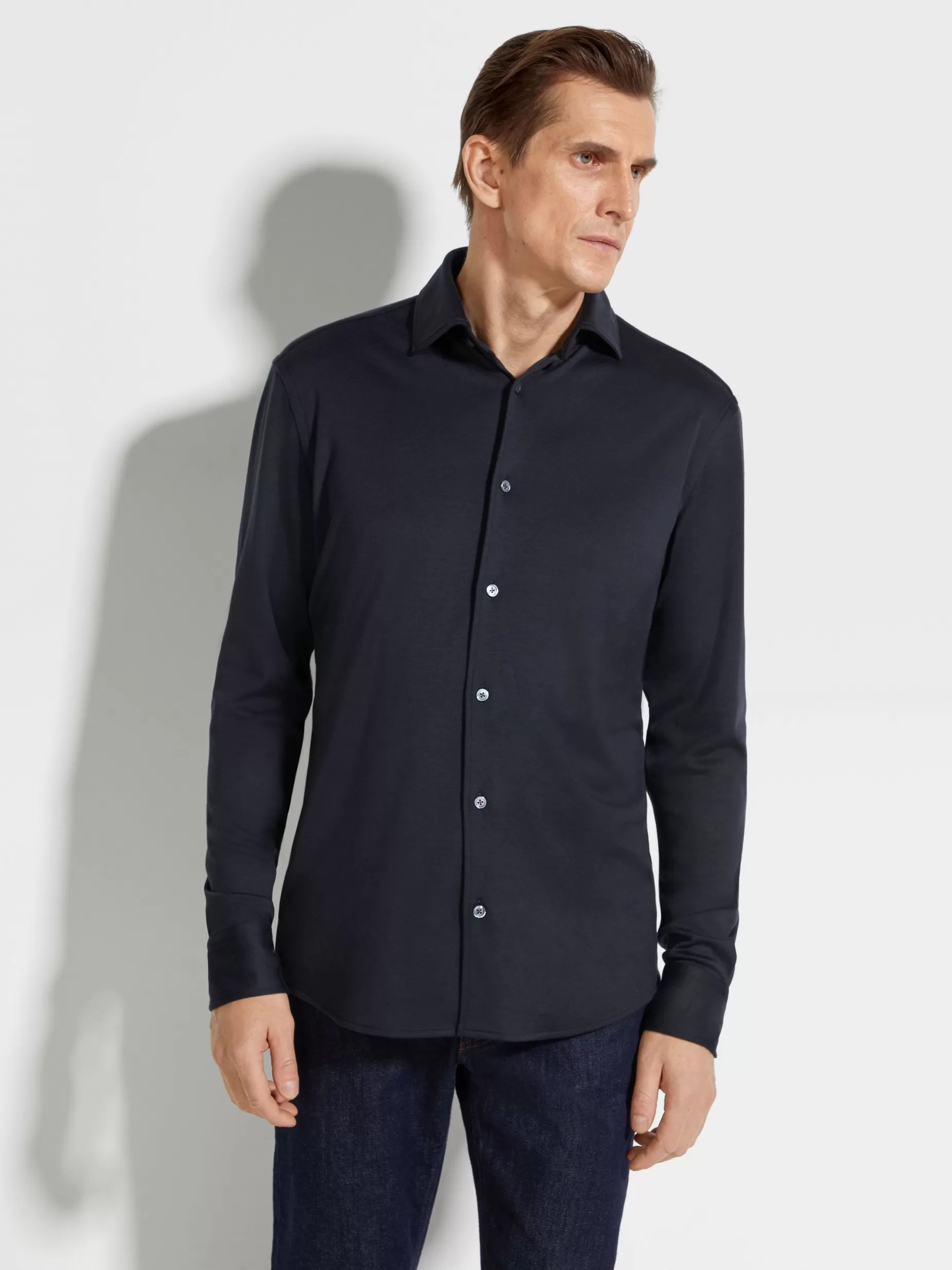 Chemise en Cachemire et Soie<ZEGNA Hot