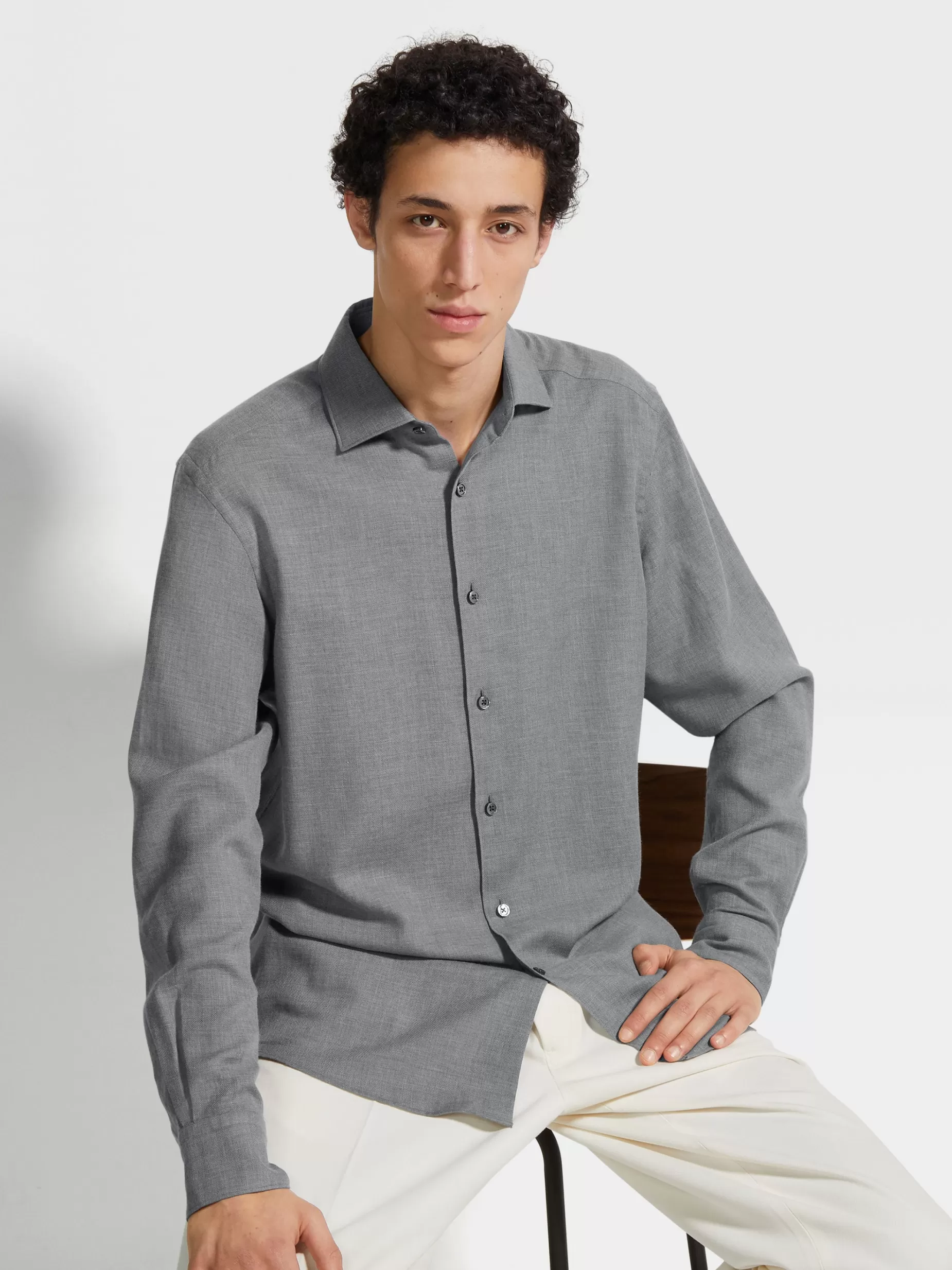 Chemise en Cashco<ZEGNA Shop