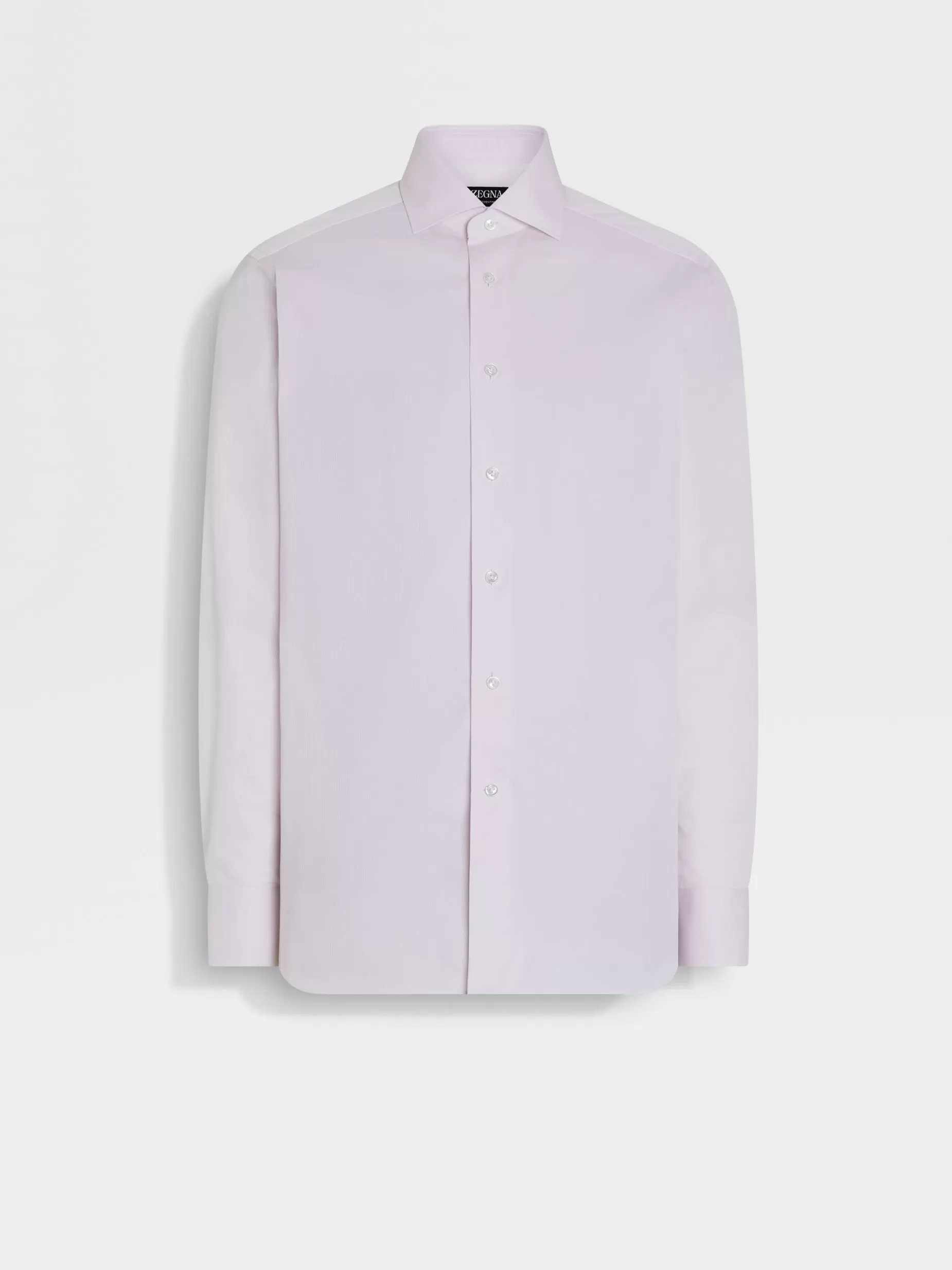 Chemise en Coton Centoventimila à Micro-Rayures Rose Clair<ZEGNA New