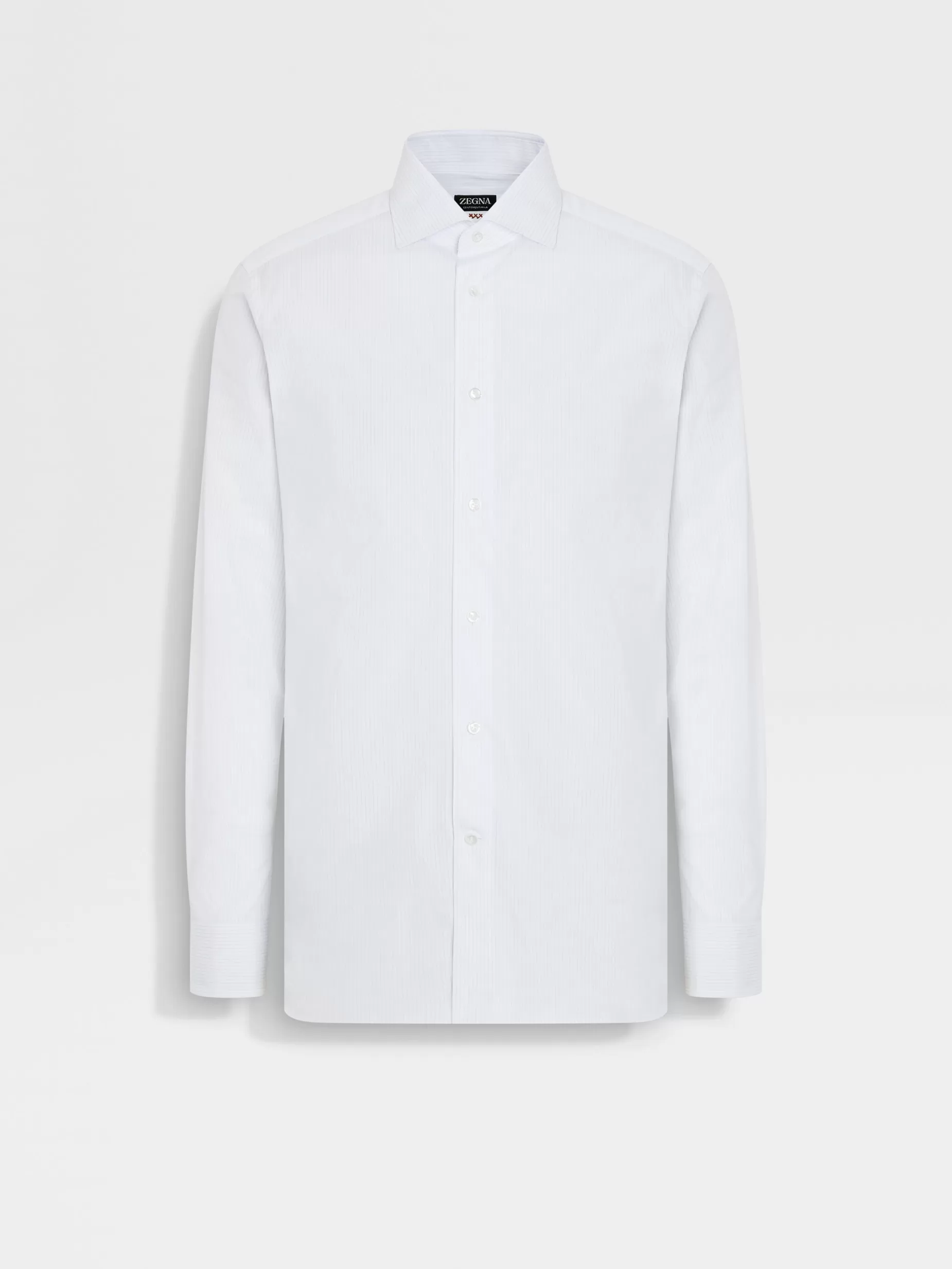 Chemise en Coton Centoventimila à Rayures Blanc et Bleu Clair<ZEGNA Online