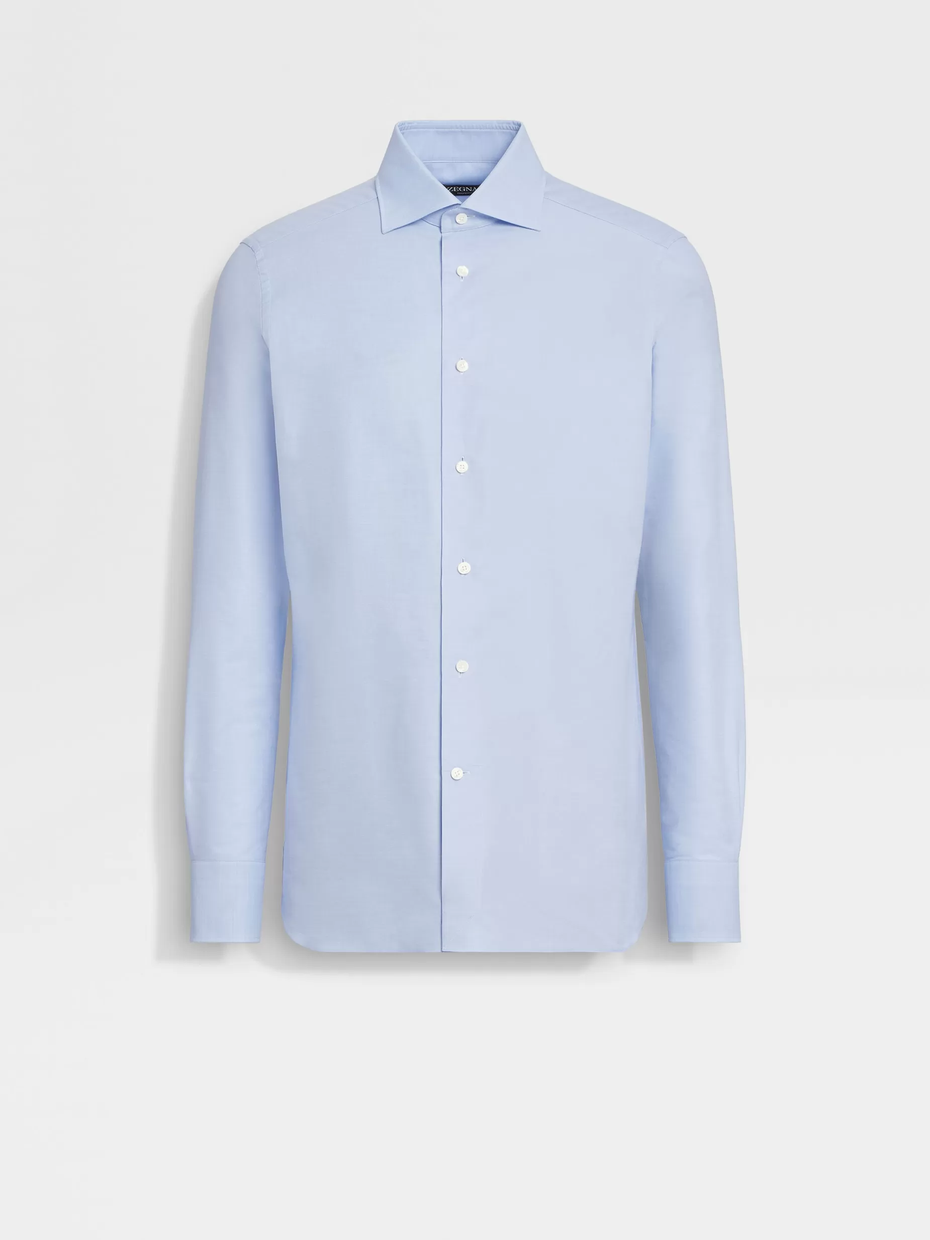 Chemise en Coton Trofeo™ Bleu Clair<ZEGNA Store