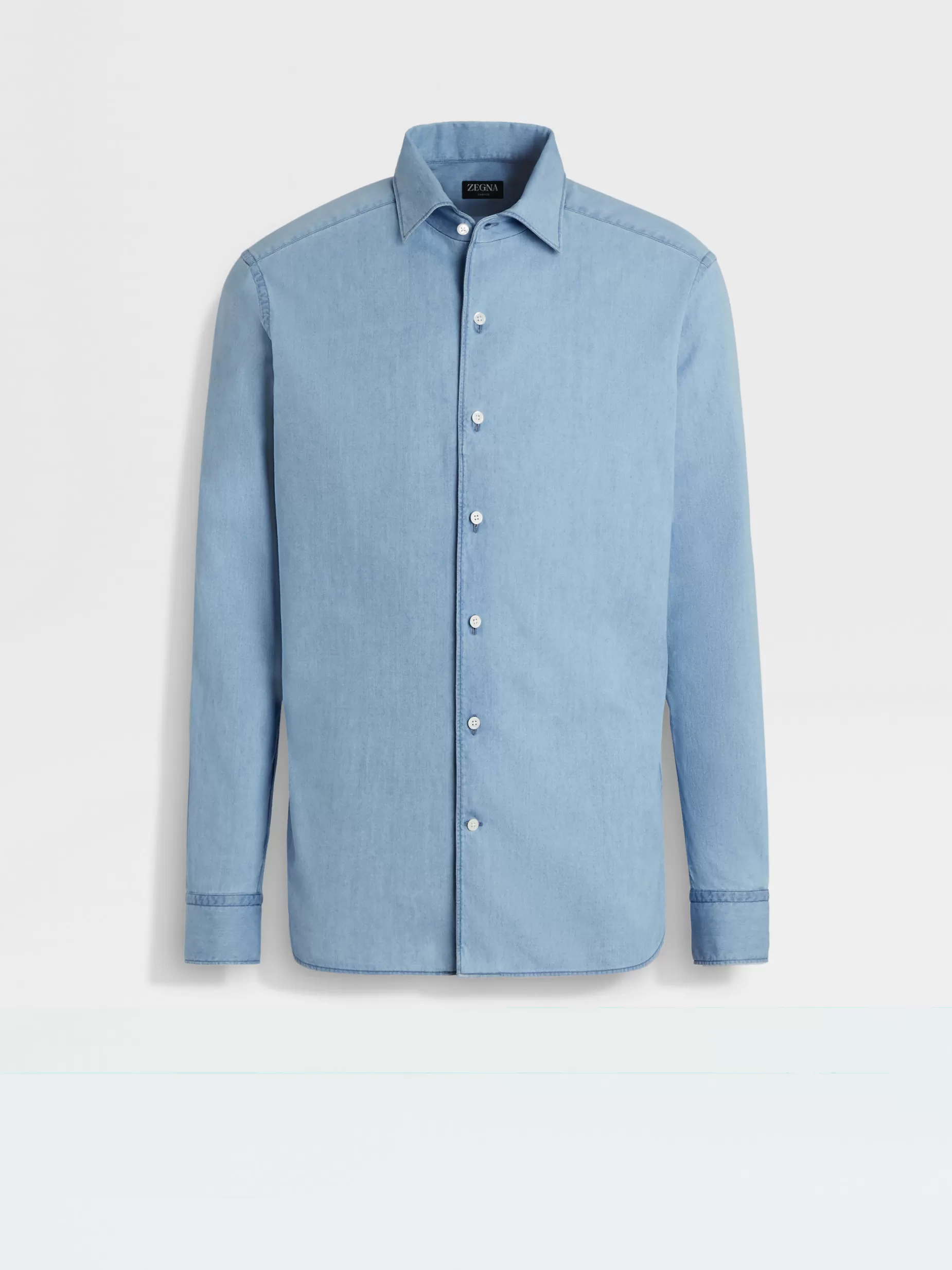 Chemise en Denim de Coton Délavé<ZEGNA Cheap