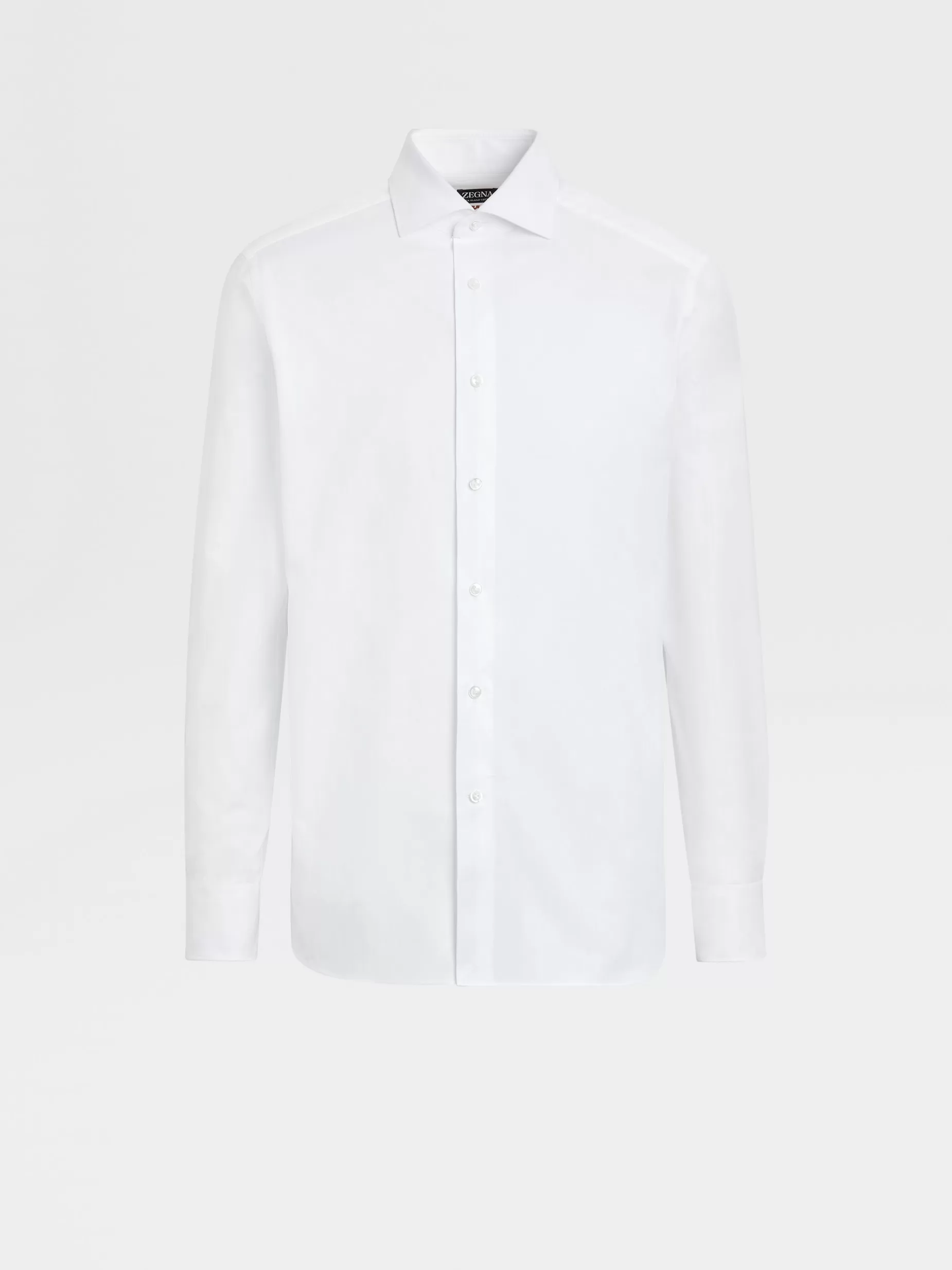 Chemise Habillée à Manches Longues en Coton Sea Island he<ZEGNA Best