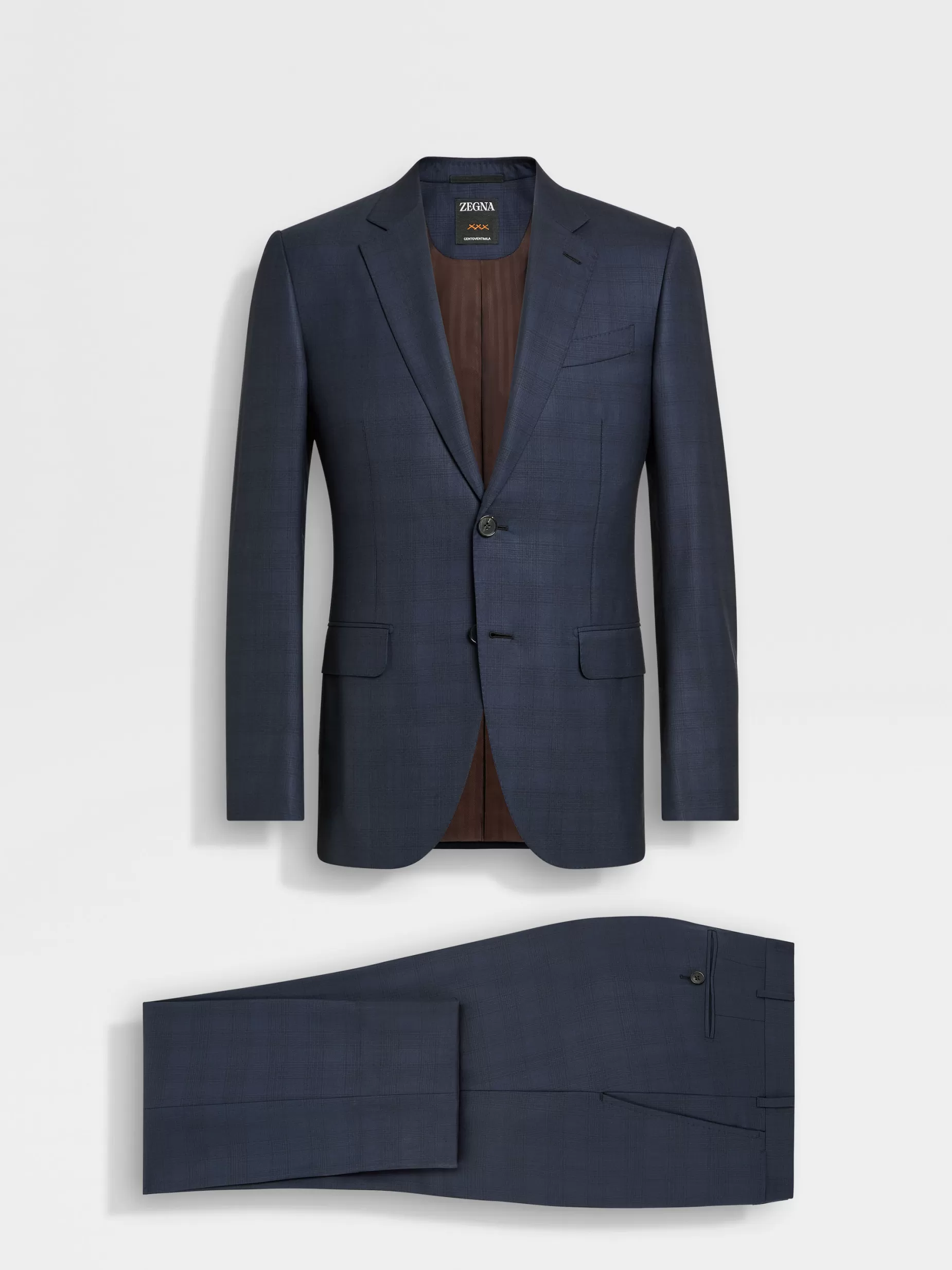 Costume en Laine Centoventimila Bleu Marine<ZEGNA Best