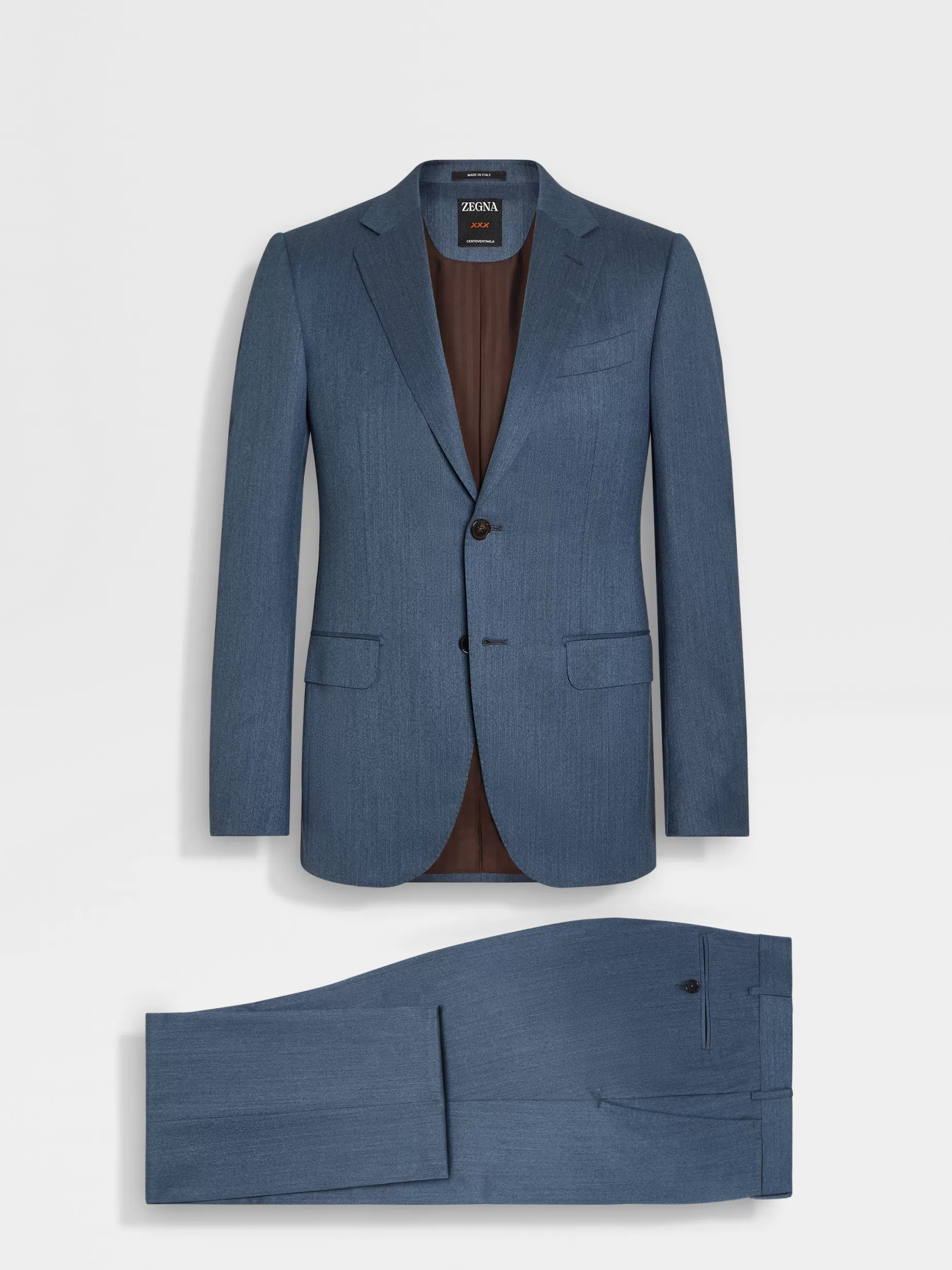 Costume en Laine Centoventimila Bleu Sarcelle<ZEGNA Best Sale