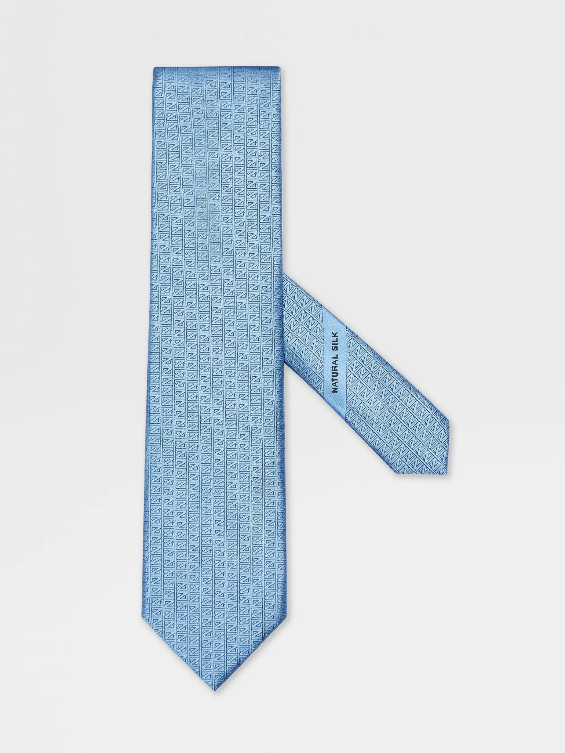 Cravate en Natural Silk Bleu Clair<ZEGNA Discount