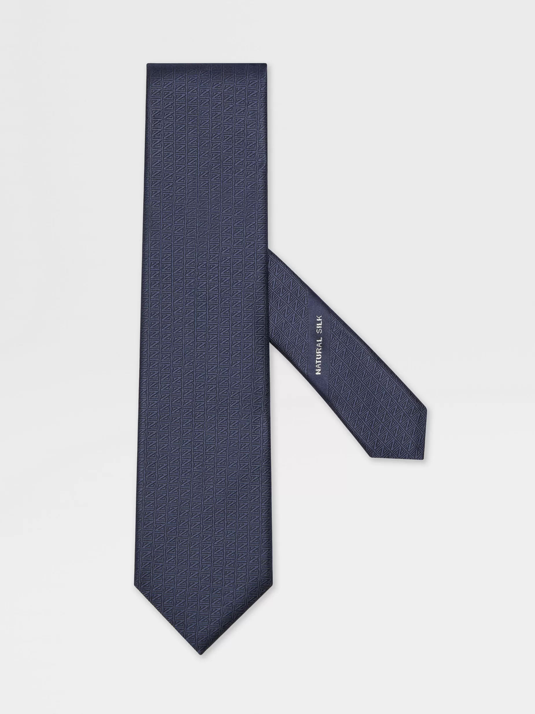 Cravate en Natural Silk Bleu Foncé<ZEGNA Clearance