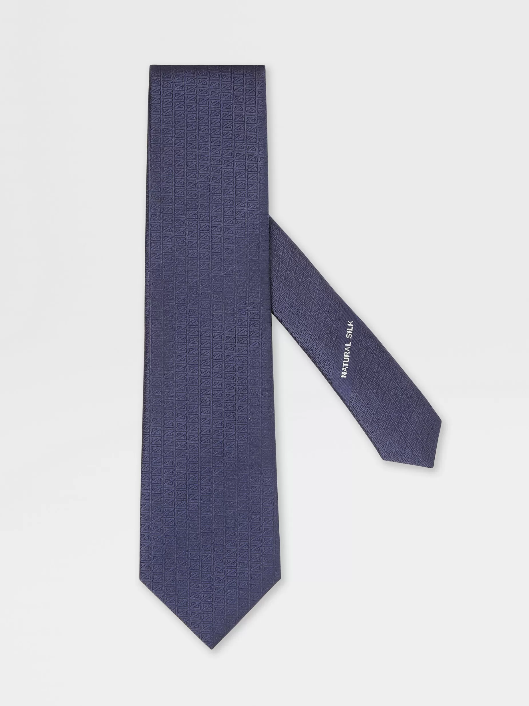 Cravate en Natural Silk Bleu Foncé<ZEGNA Best Sale