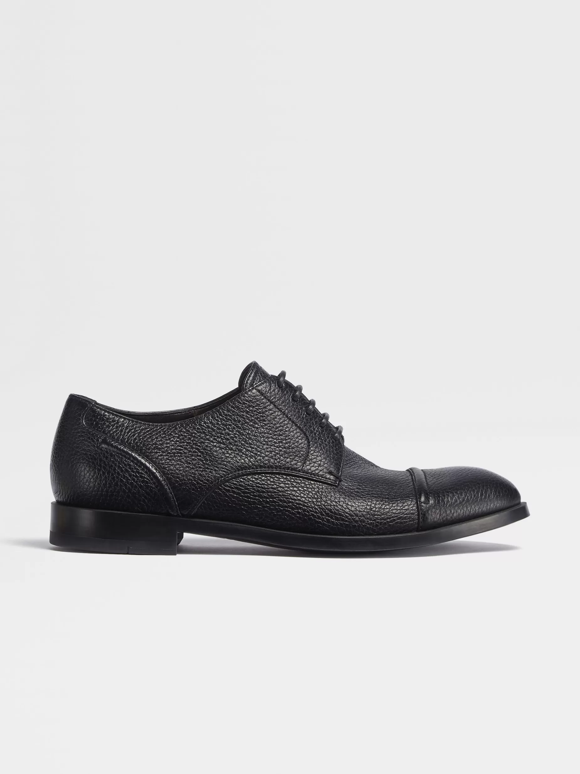 Derbies à Bout Droit Siena Flex en Cuir de Cerf s<ZEGNA Sale