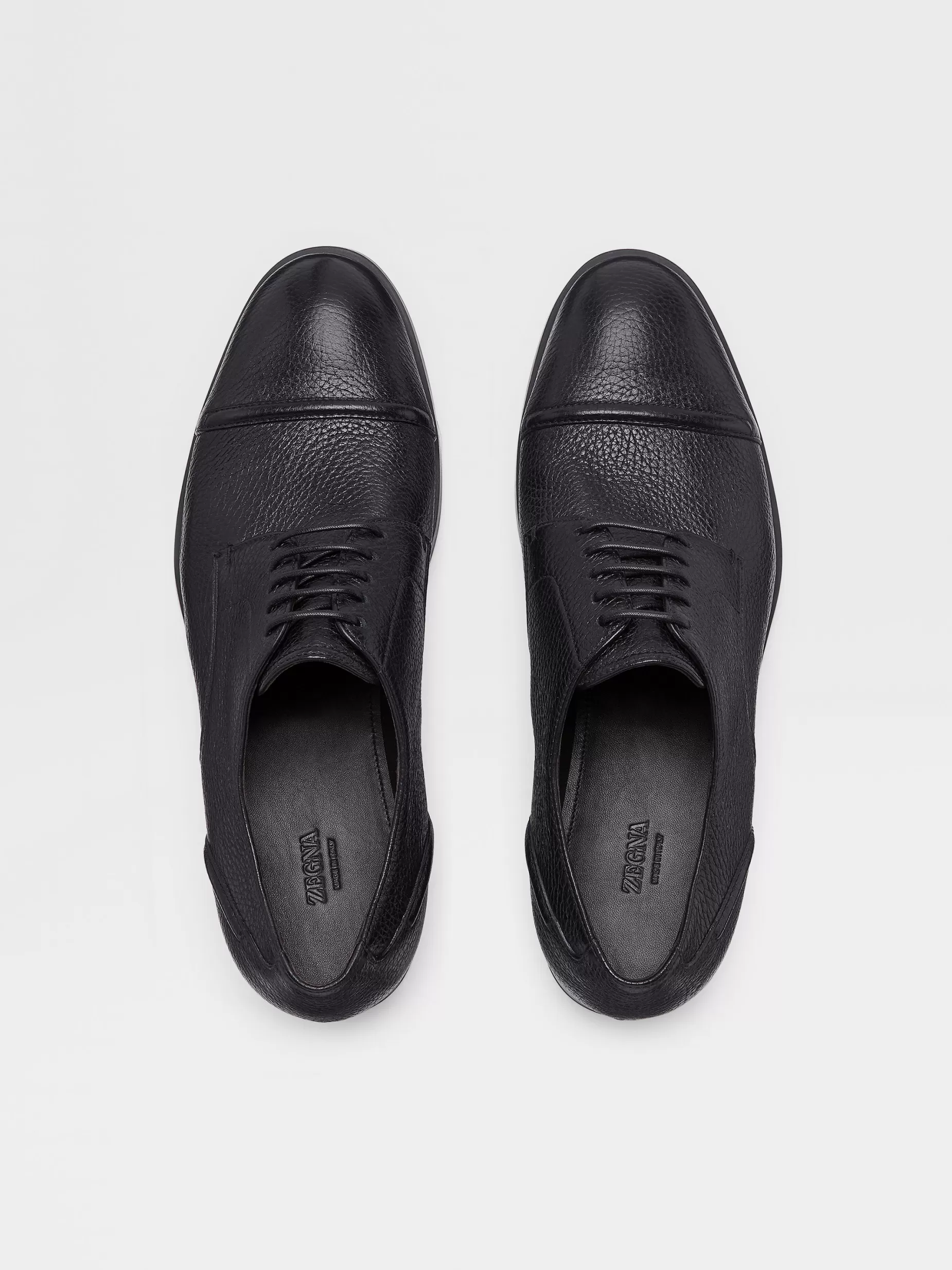 Derbies à Bout Droit Siena Flex en Cuir de Cerf s<ZEGNA Sale