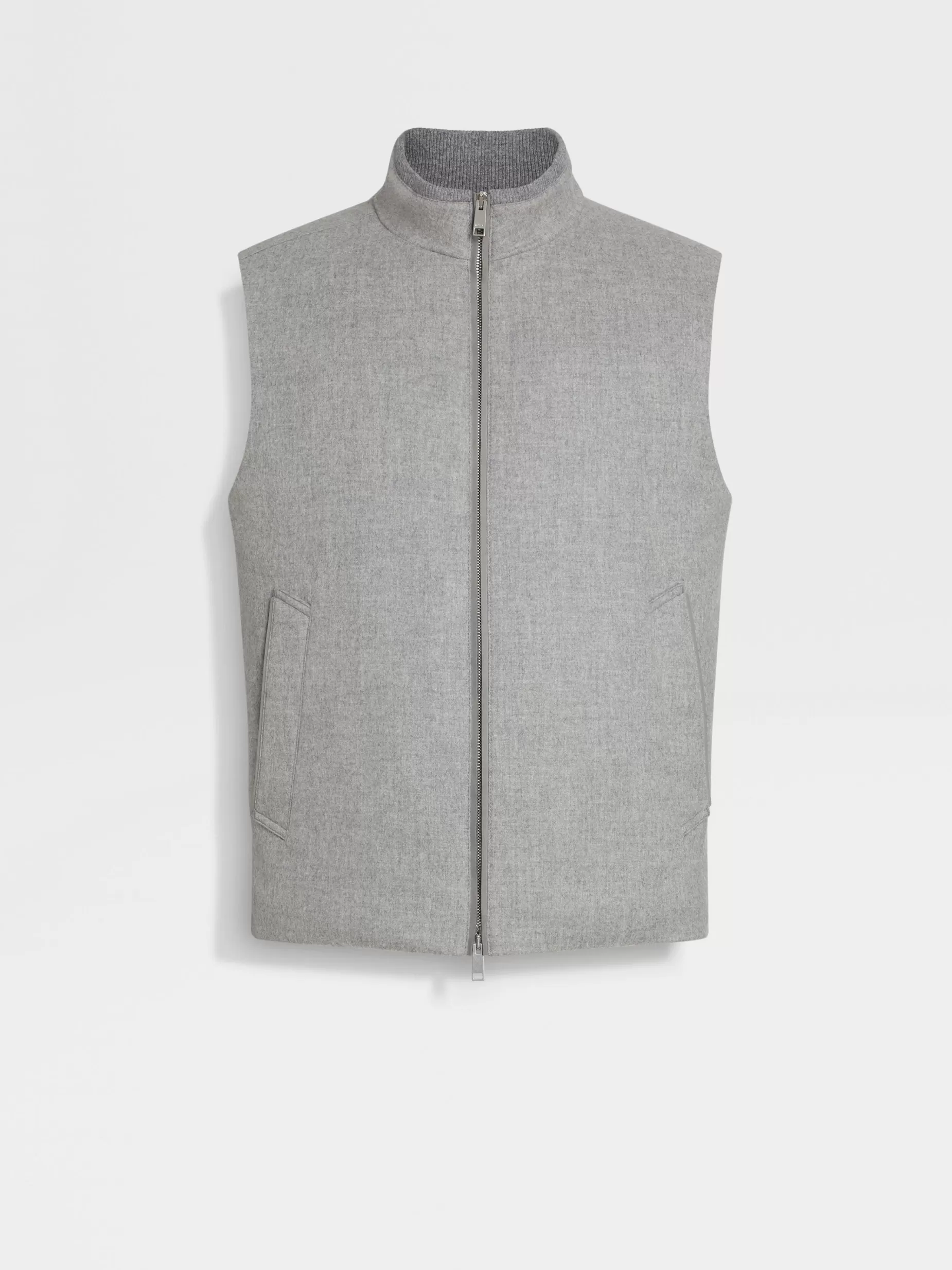 Gilet Sans Manches en Oasi Cashmere Elements<ZEGNA Clearance