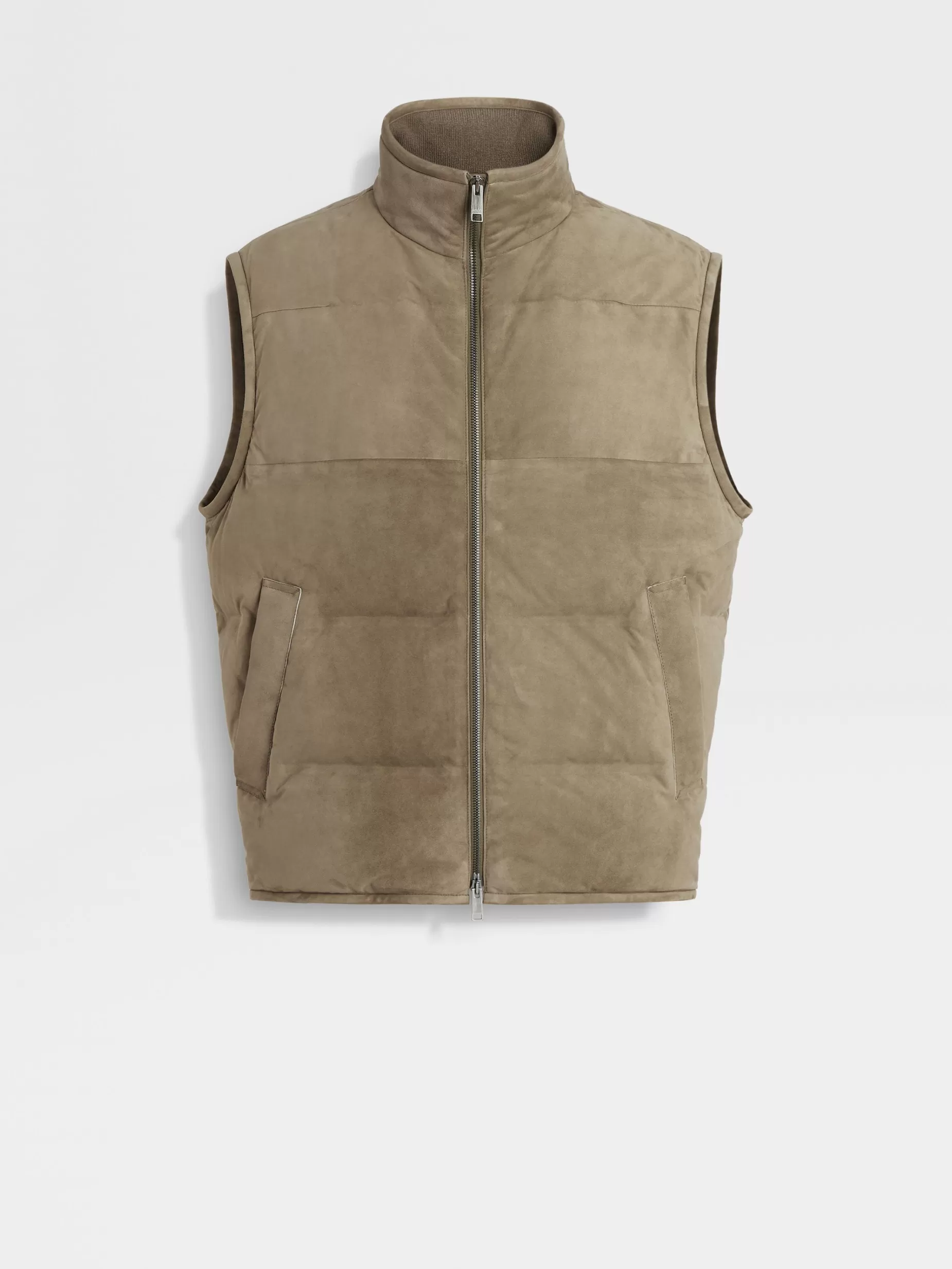 Gilet Sans Manches en Veau Velours<ZEGNA Shop