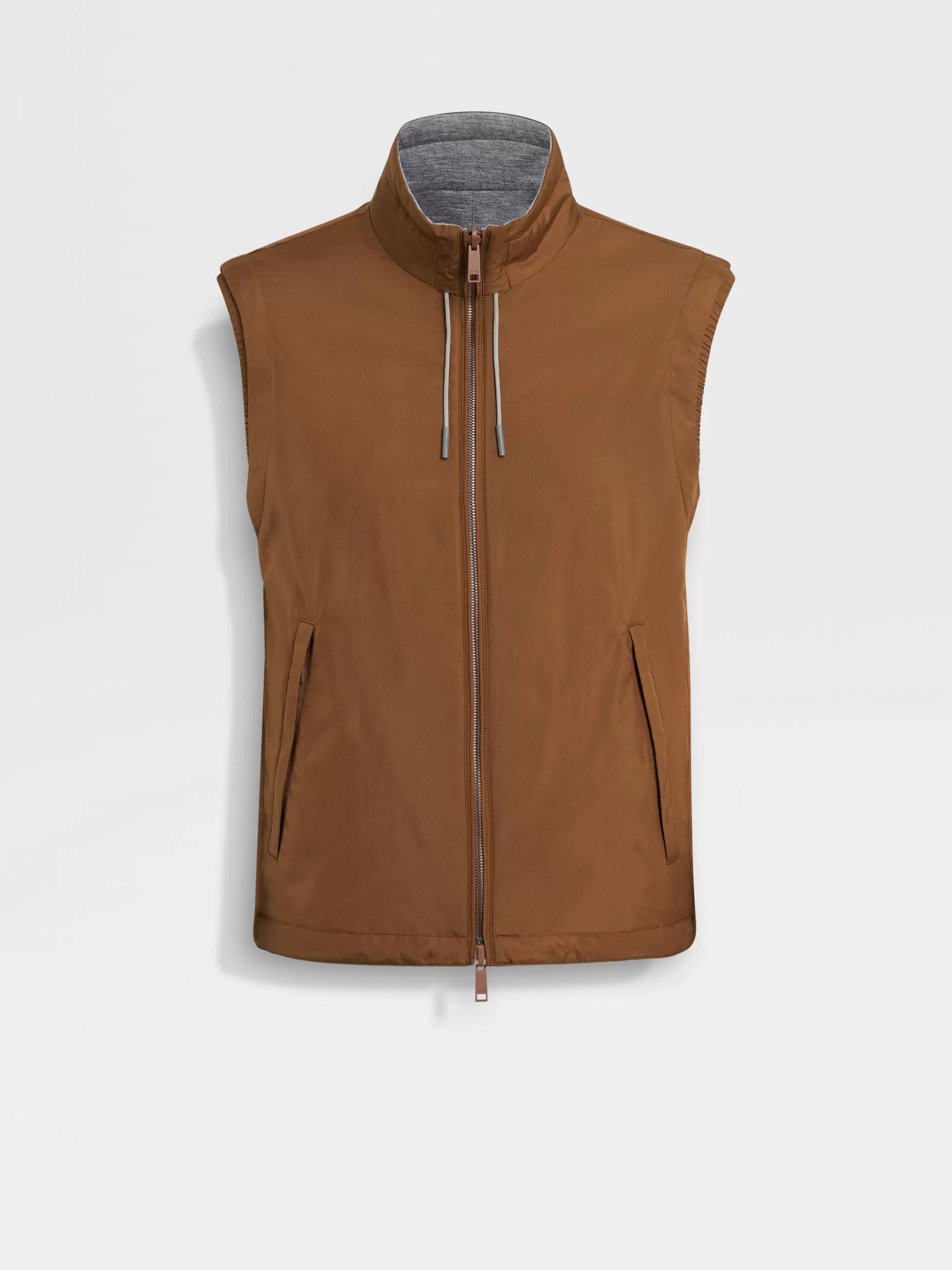 Gilet Sans Manches Réversible Brezza en Microfibre<ZEGNA Best Sale