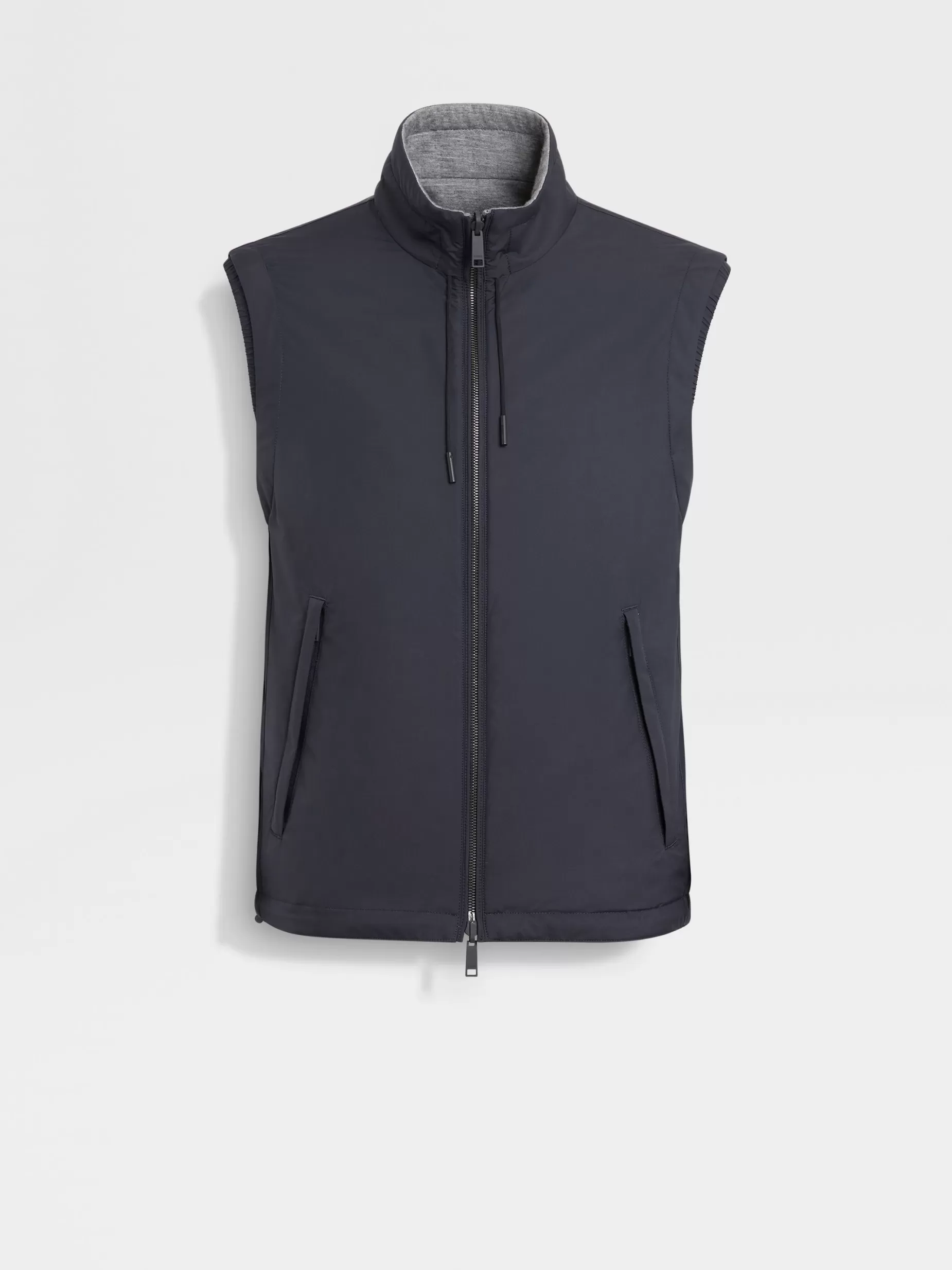 Gilet Sans Manches Réversible Brezza en Microfibre<ZEGNA Fashion