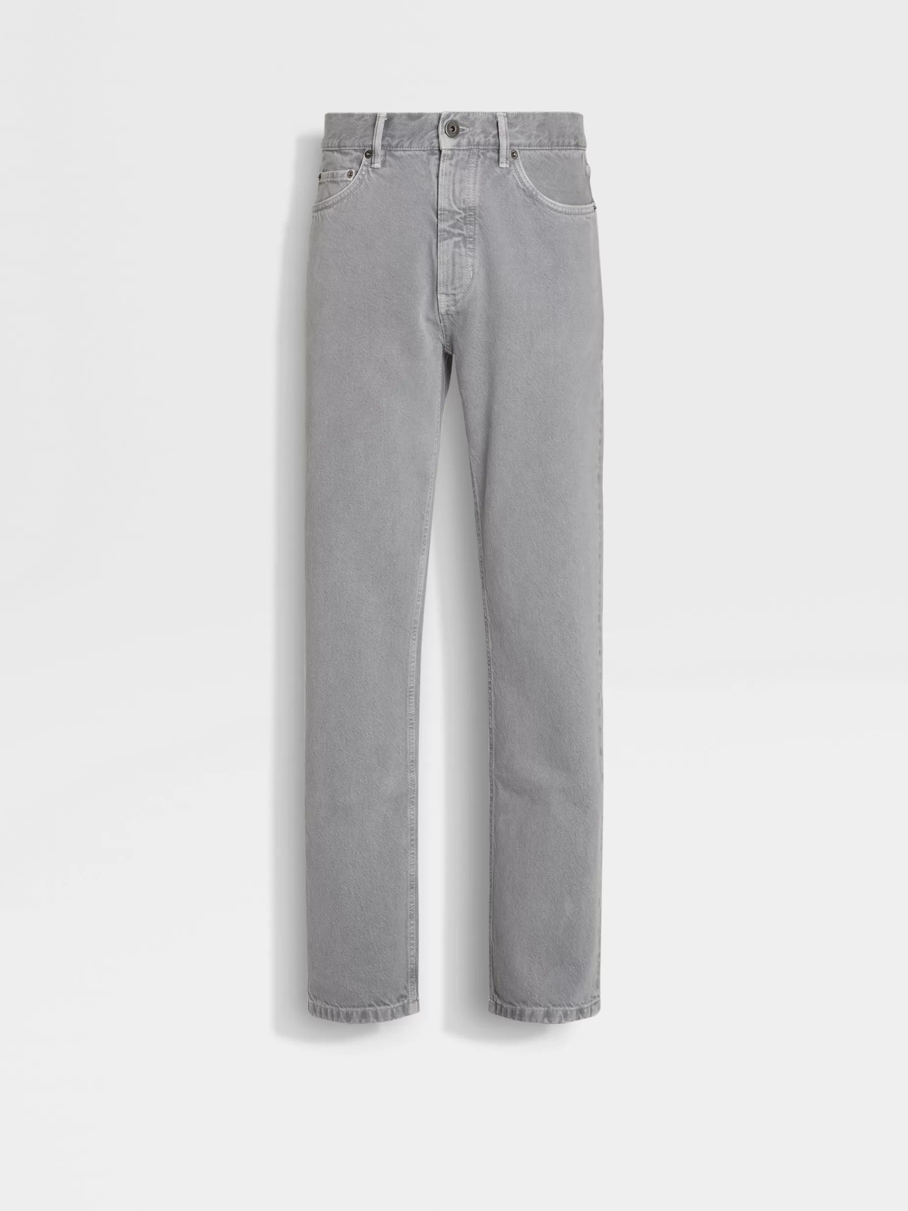 Jean Roccia en Coton Gris Clair<ZEGNA Cheap