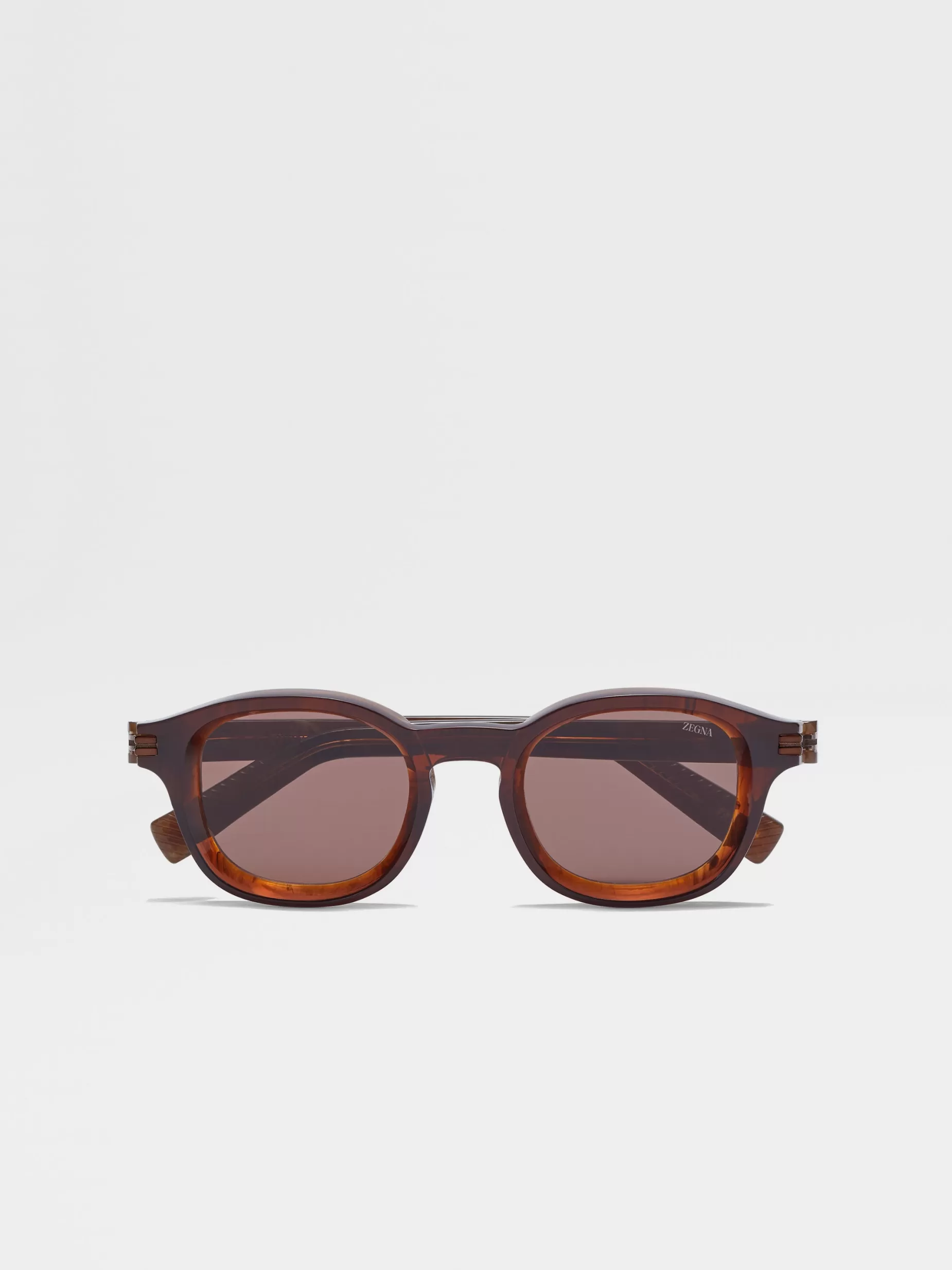 Lunettes de Soleil Aurora I en Acétate Foliage Foncé<ZEGNA Outlet