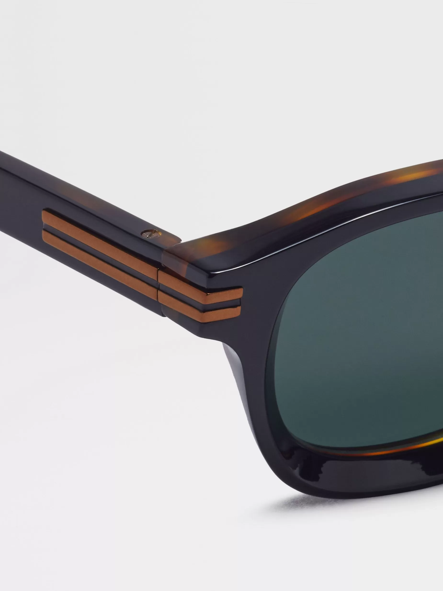 Lunettes de Soleil Aurora I en Acétate Noir et Havane<ZEGNA Cheap