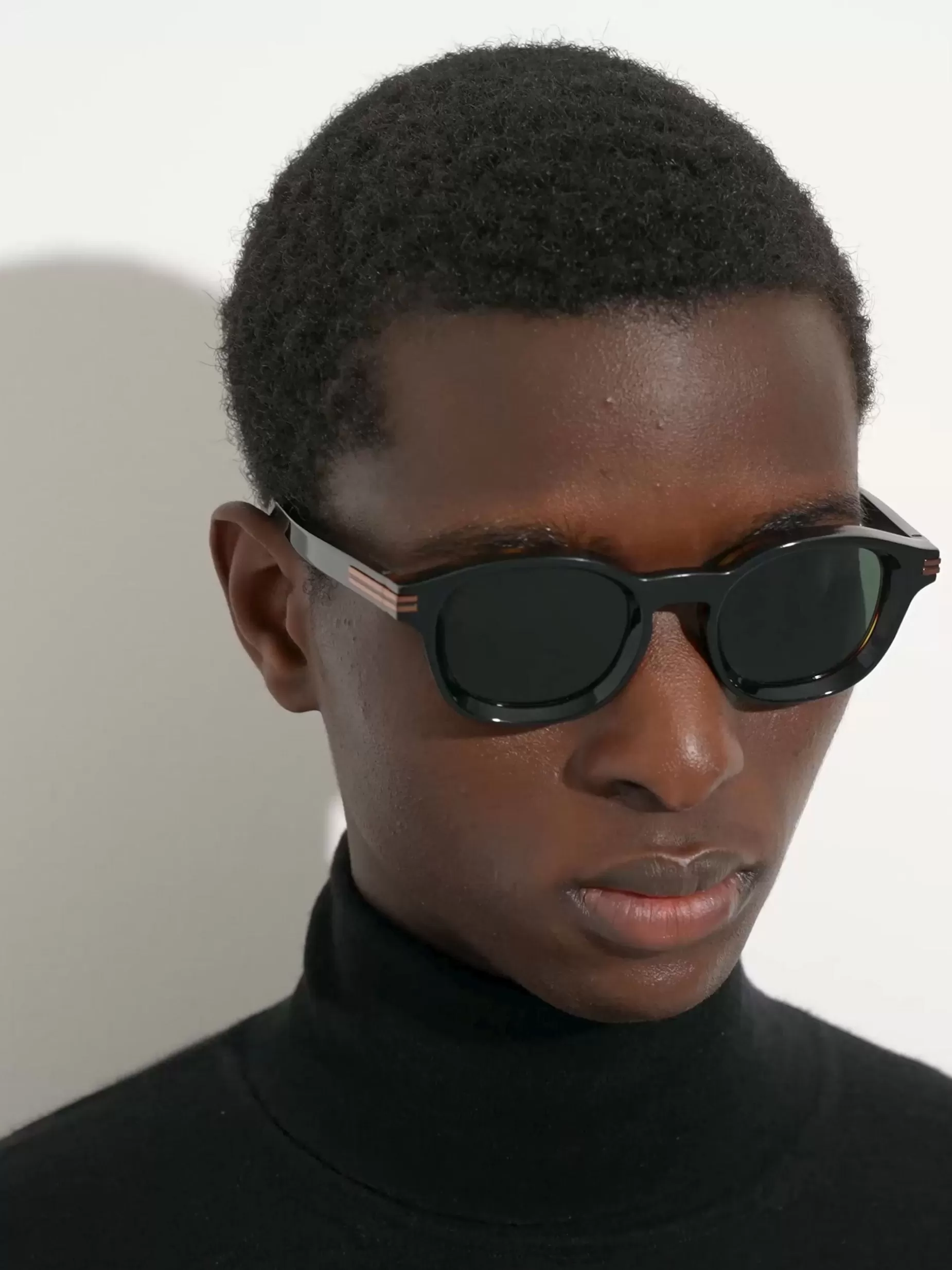 Lunettes de Soleil Aurora I en Acétate Noir et Havane<ZEGNA Cheap
