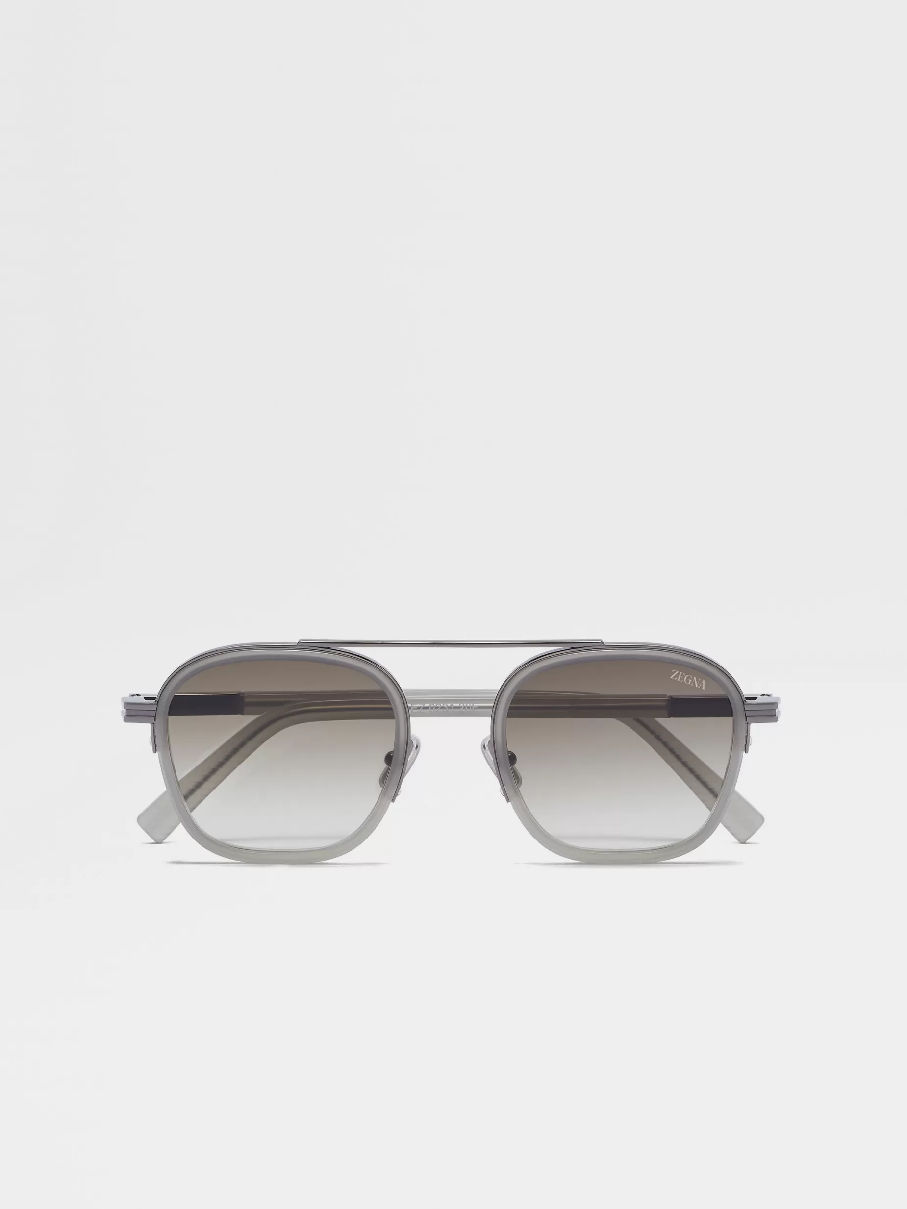 Lunettes de Soleil Orizzonte I en Métal et Acétate es<ZEGNA Discount