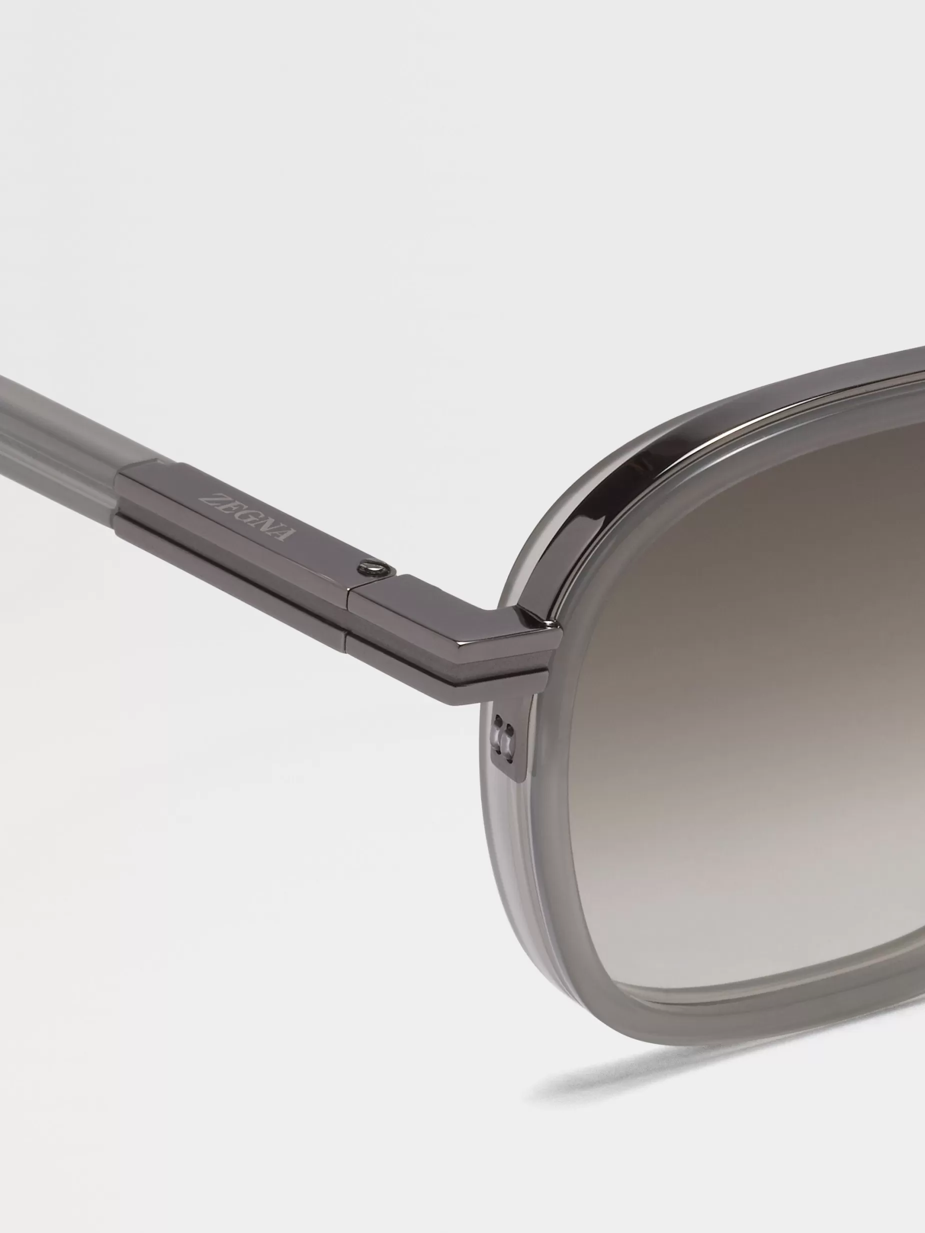 Lunettes de Soleil Orizzonte I en Métal et Acétate es<ZEGNA Discount
