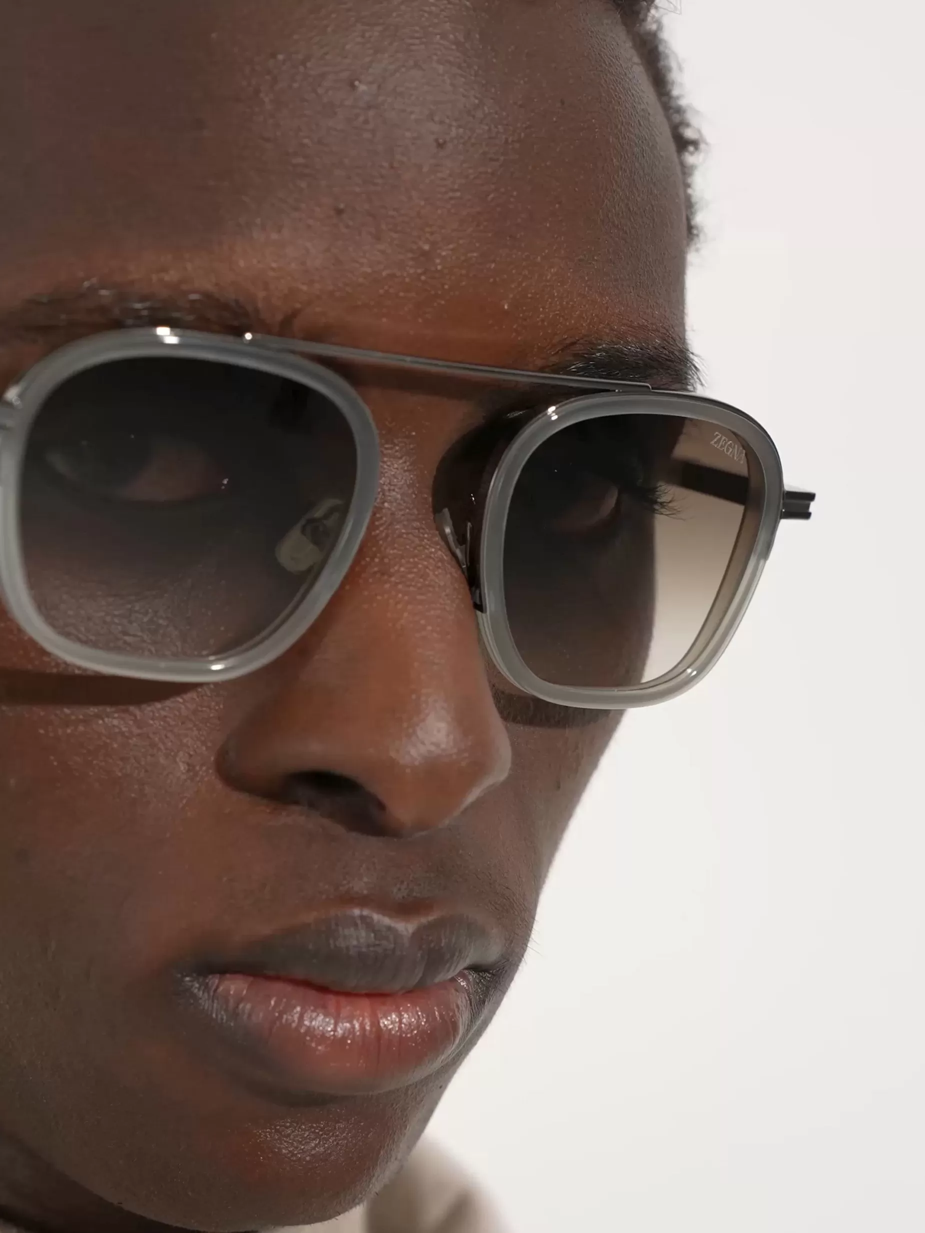 Lunettes de Soleil Orizzonte I en Métal et Acétate es<ZEGNA Discount
