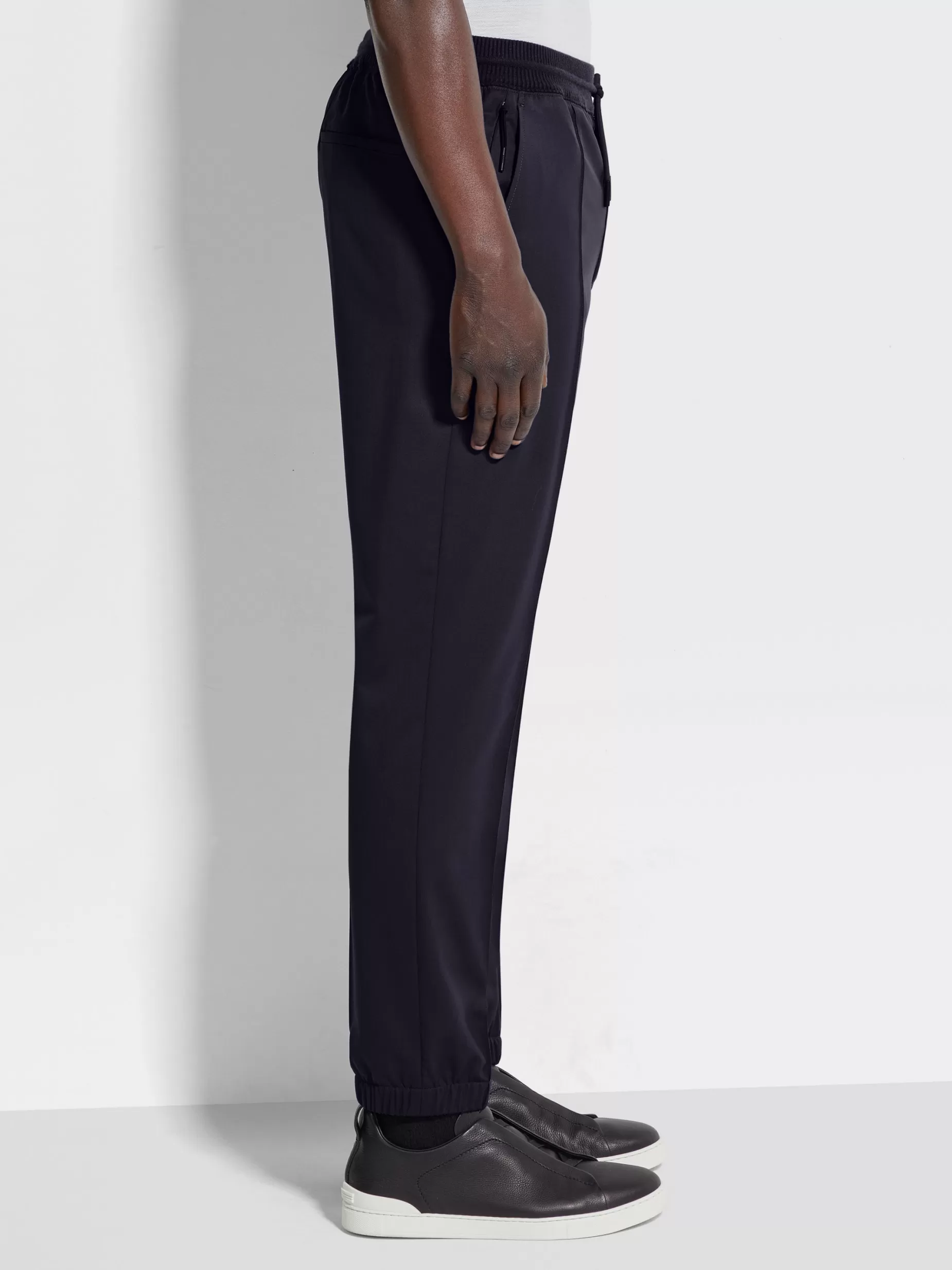 Pantalon de Jogging en Laine High Performance™ Bleu Marine<ZEGNA Best