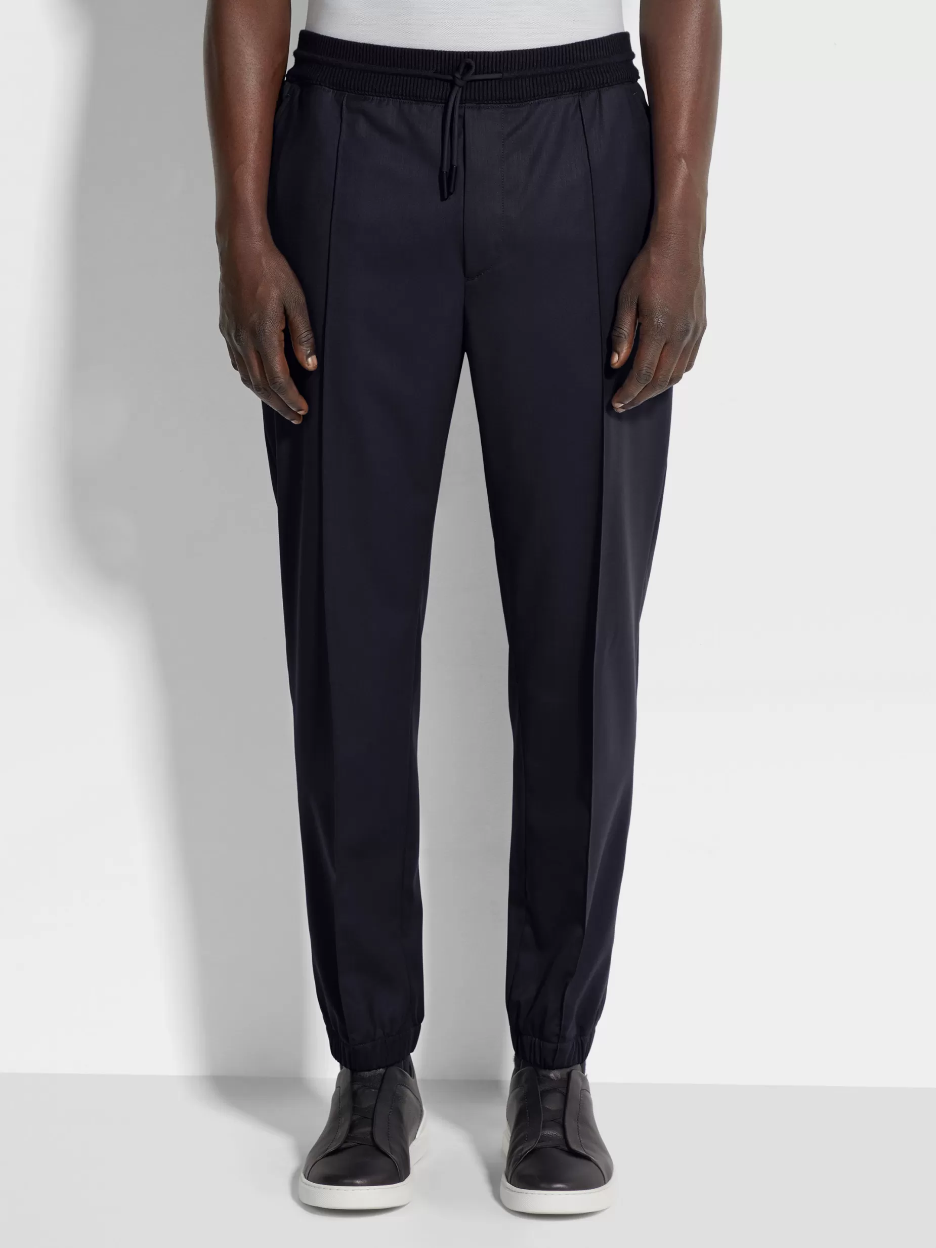 Pantalon de Jogging en Laine High Performance™ Bleu Marine<ZEGNA Best