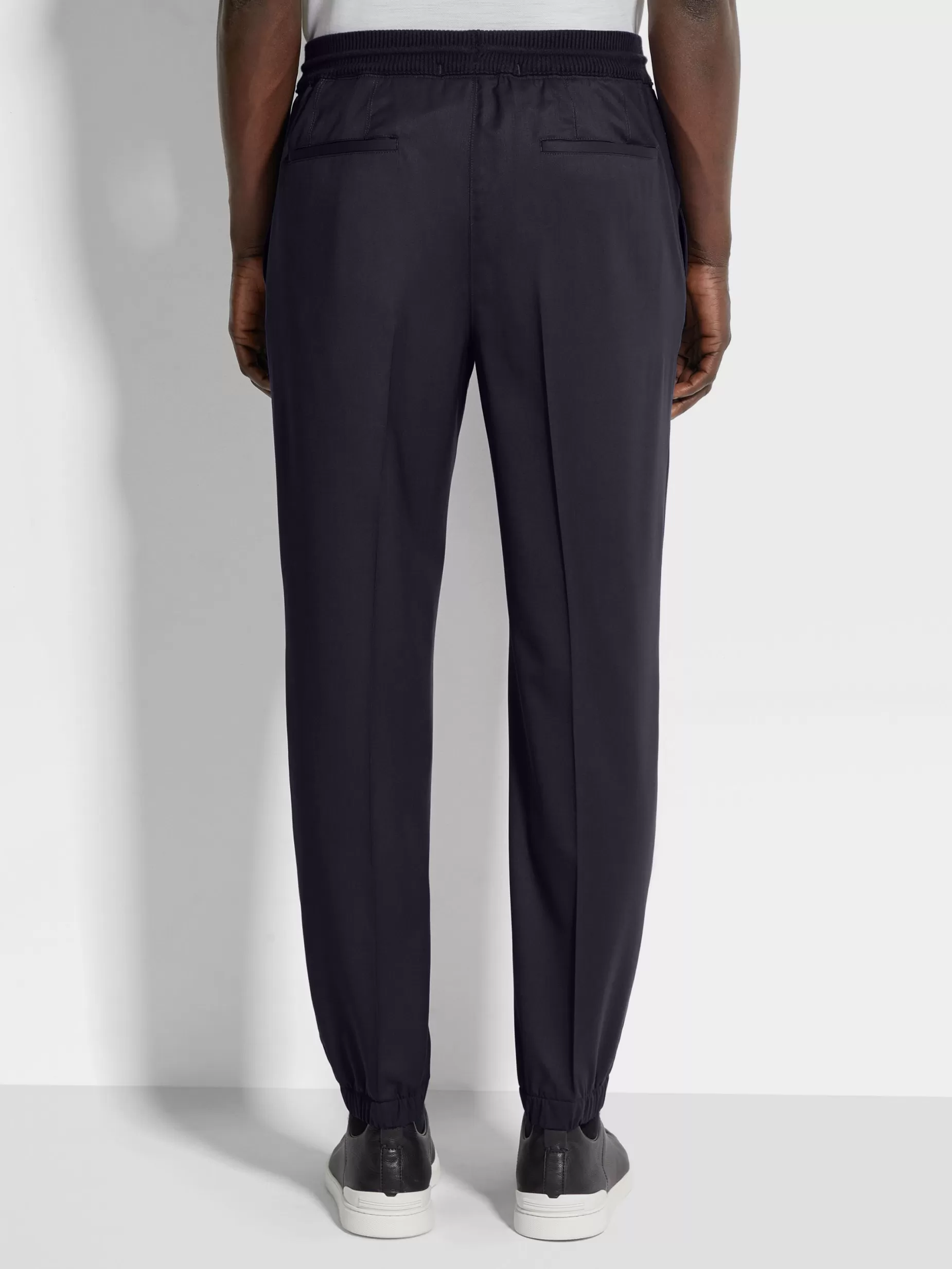 Pantalon de Jogging en Laine High Performance™ Bleu Marine<ZEGNA Best