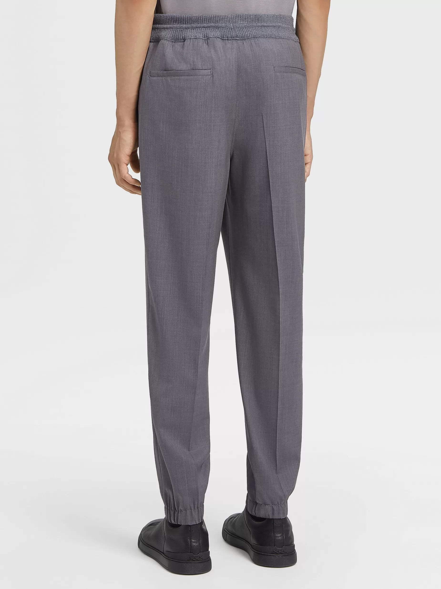 Pantalon de Jogging en Laine High Performance™ Gris Chiné<ZEGNA Best