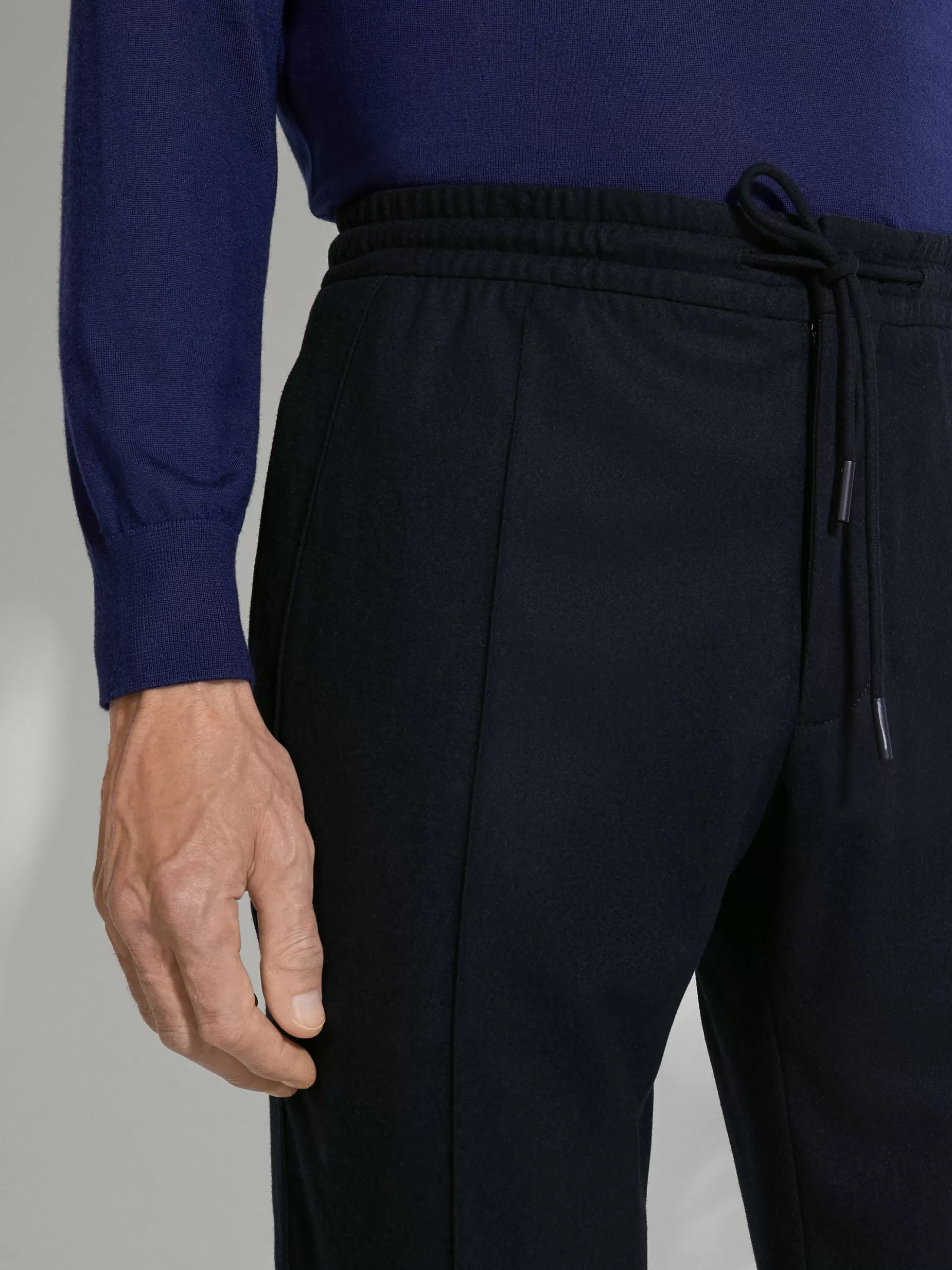 Pantalon de Jogging en Laine 15milmil15 Bleu Marine<ZEGNA Outlet