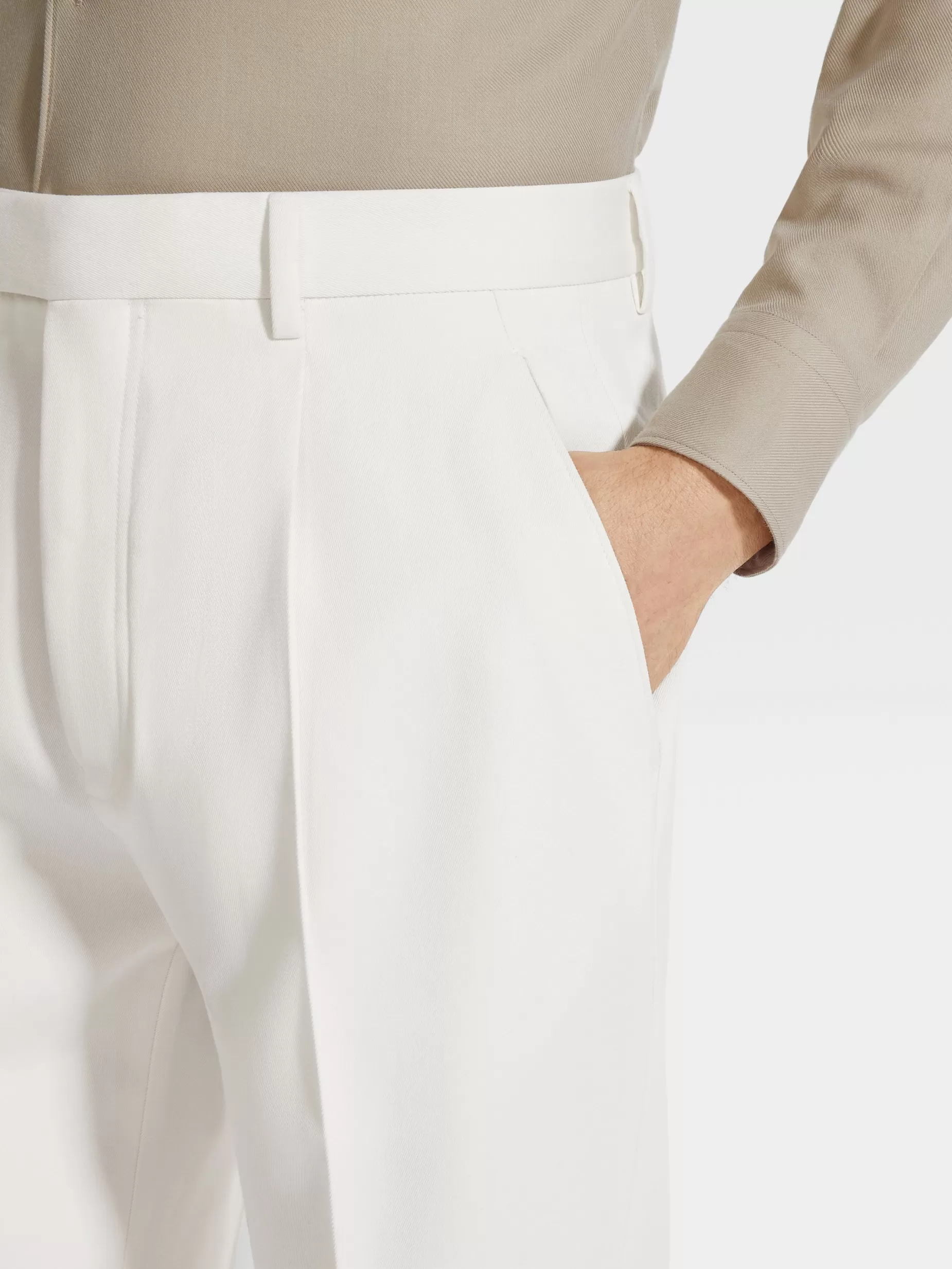 Pantalon en Coton et Laine<ZEGNA Best Sale