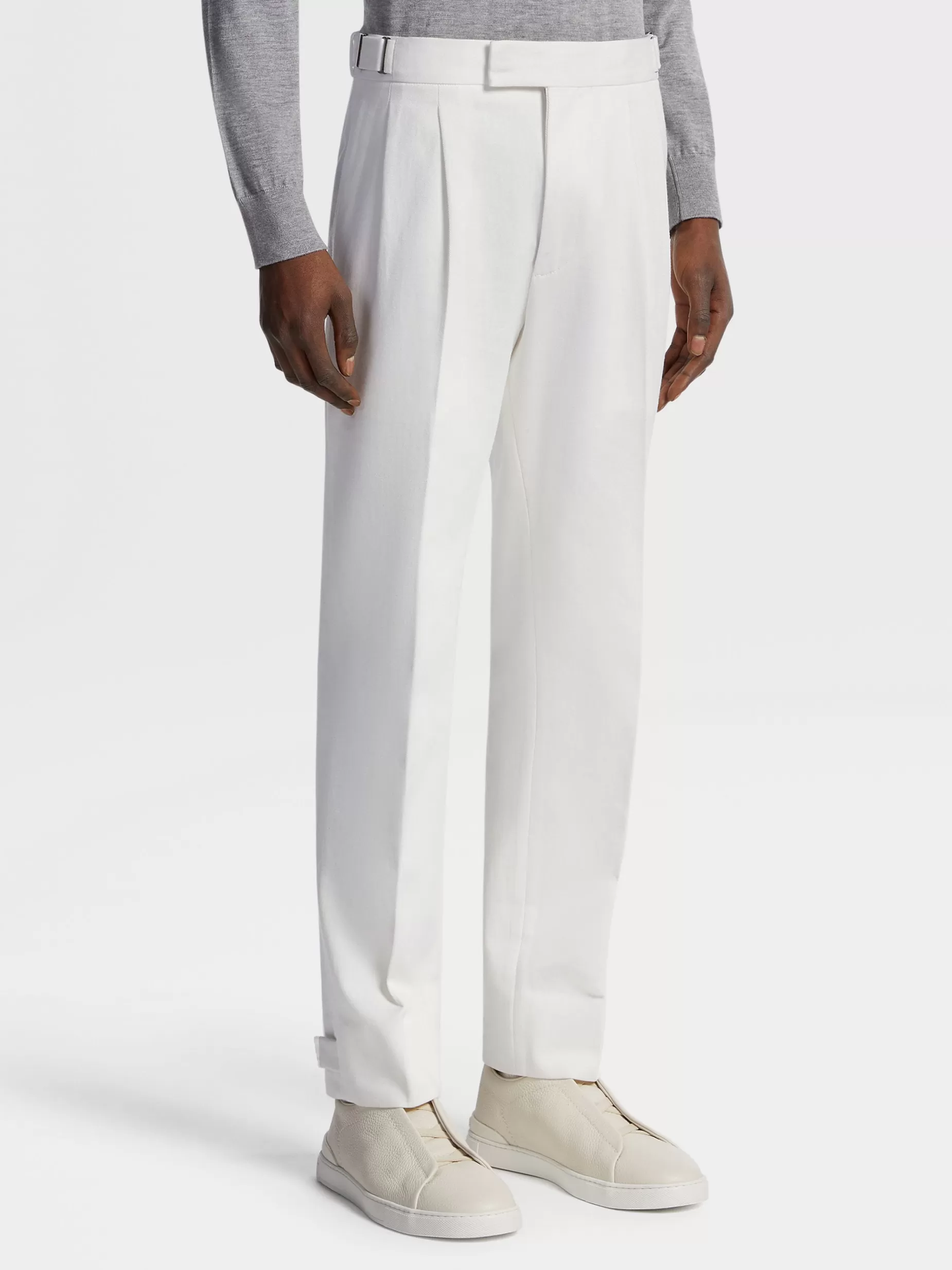 Pantalon en Coton et Laine<ZEGNA Discount