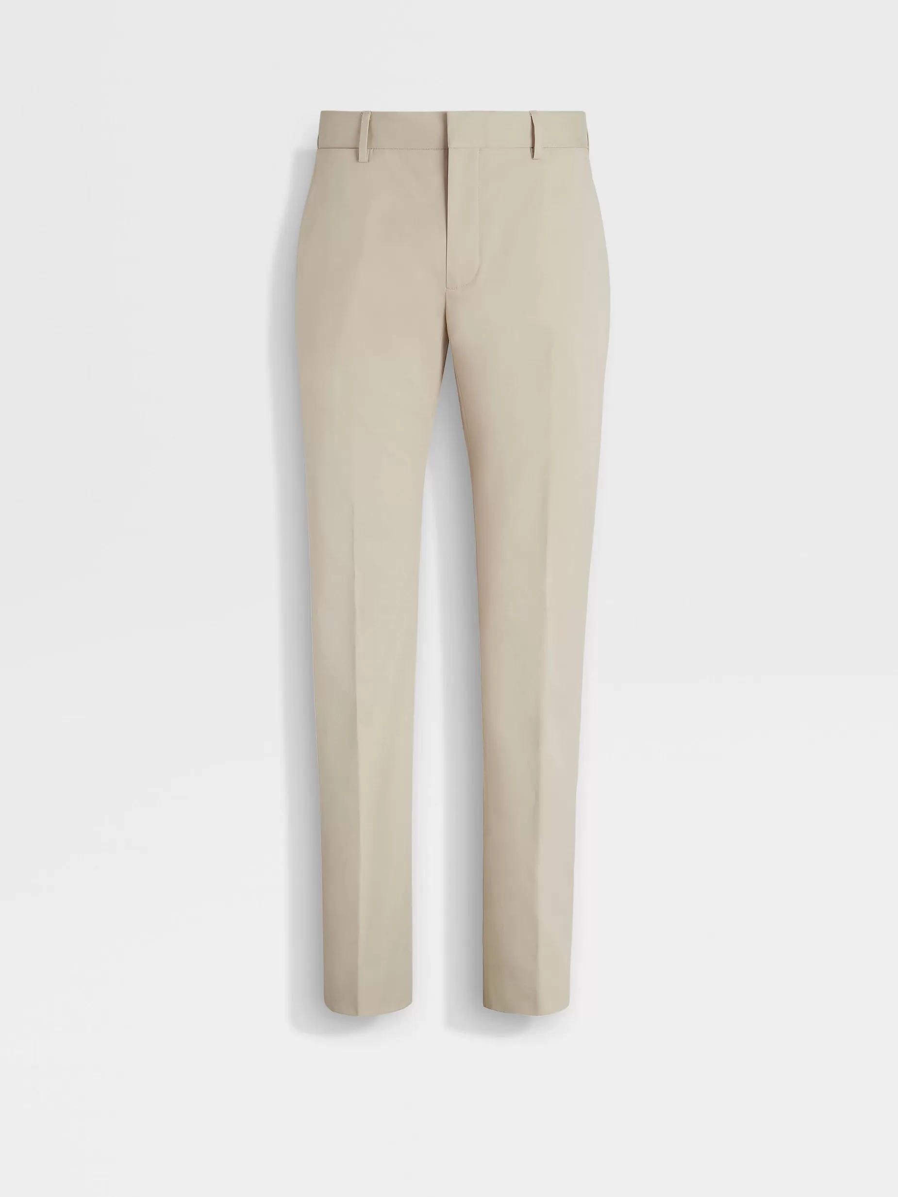 Pantalon en Coton Extensible Blanc Cassé<ZEGNA Cheap