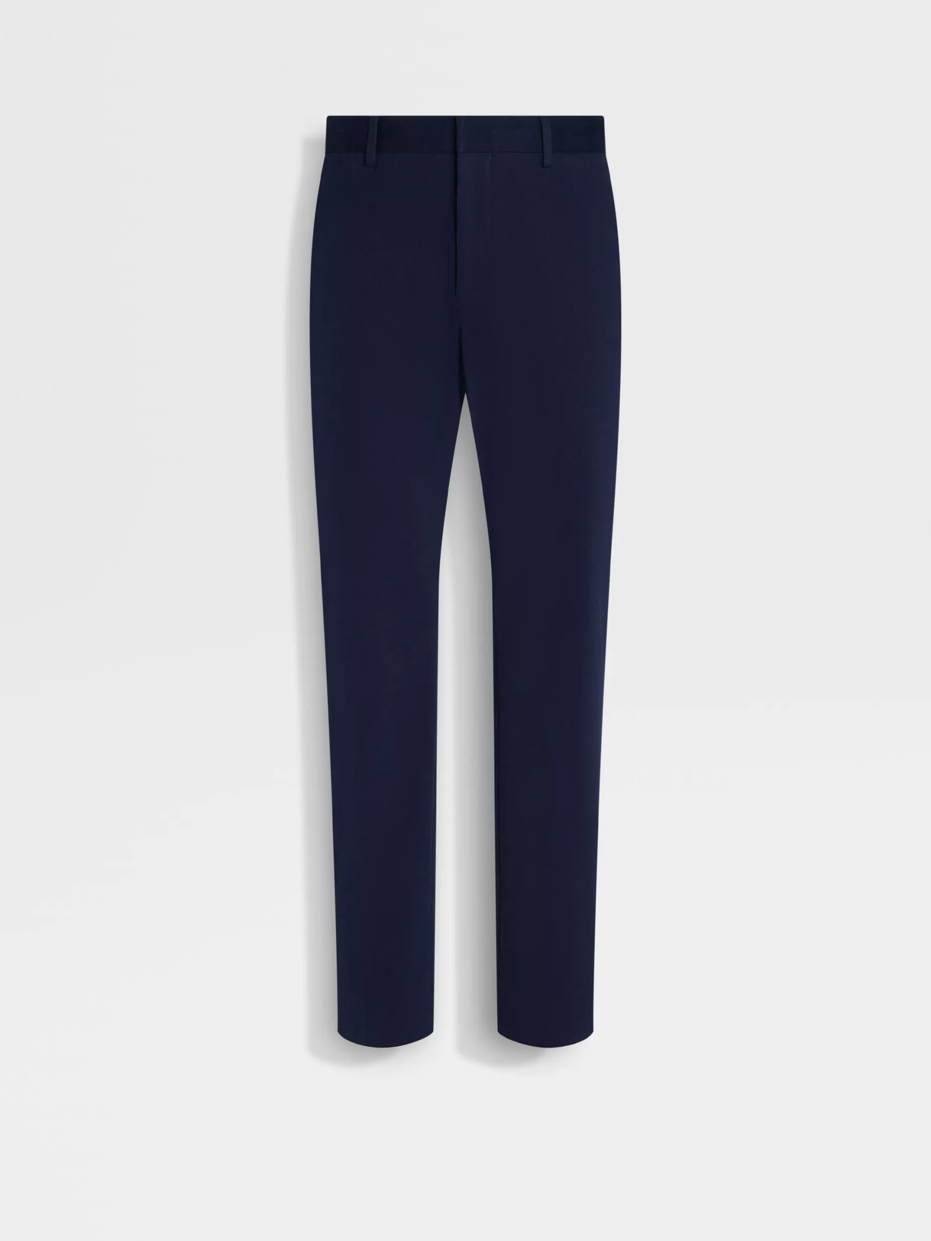 Pantalon en Coton Mélangé Winter Chino Bleu Encre<ZEGNA Clearance