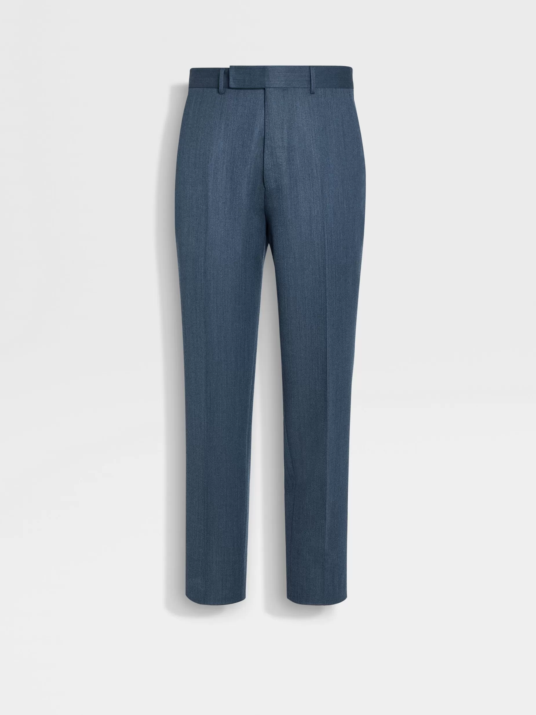 Pantalon en Laine Trofeo™ Bleu Sarcelle Clair<ZEGNA Outlet