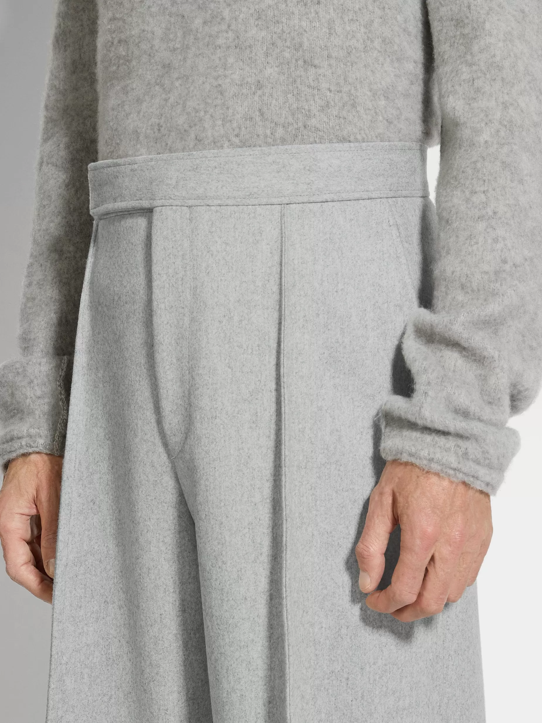 Pantalon en Trofeo™ Cashmere Gris Clair<ZEGNA Flash Sale