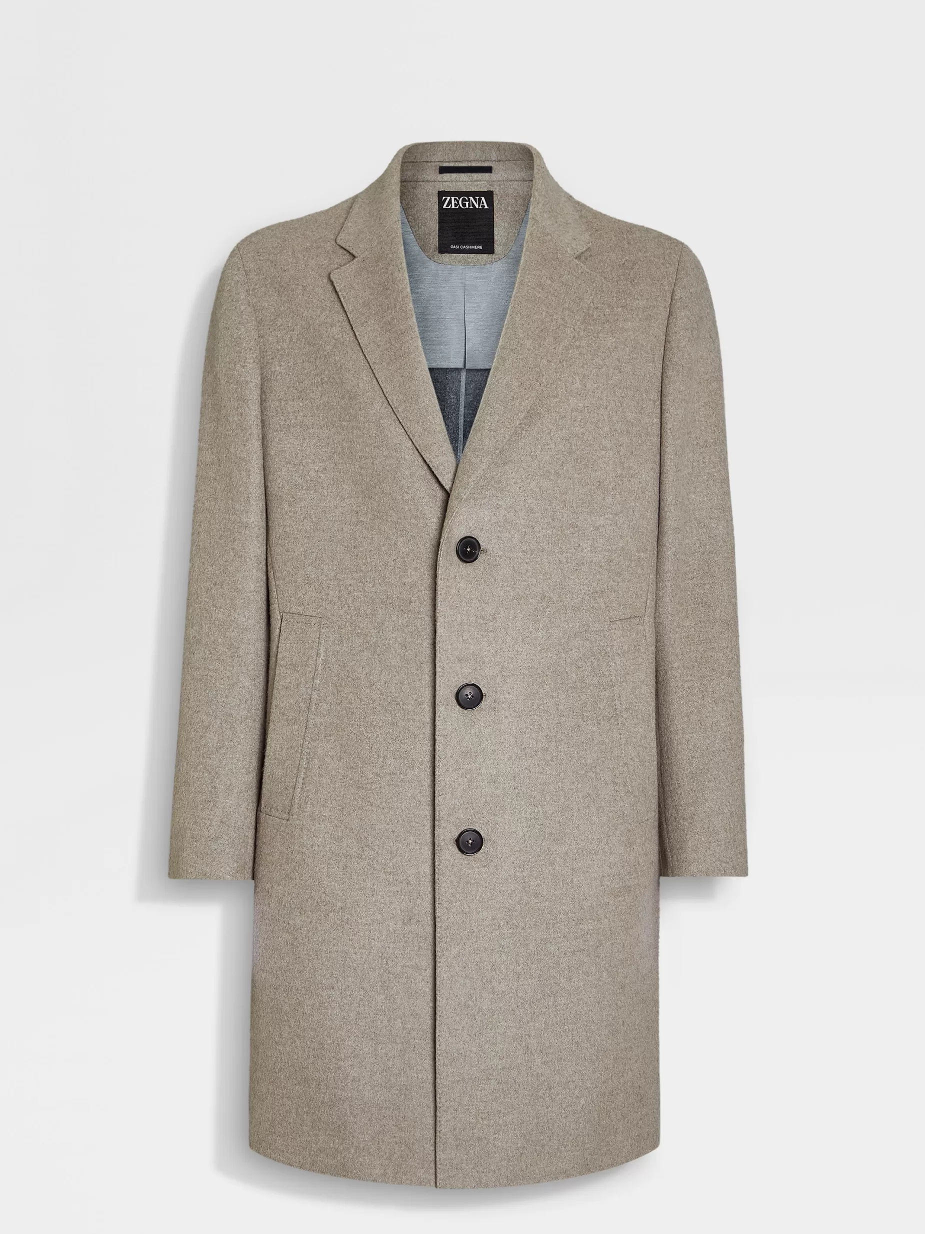 Pardessus en Oasi Cashmere Taupe Clair<ZEGNA Outlet