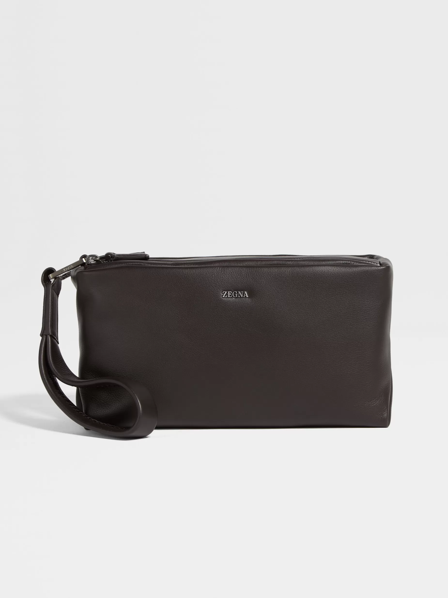 Pochette Softy en SECONDSKIN Marron Foncé<ZEGNA Cheap