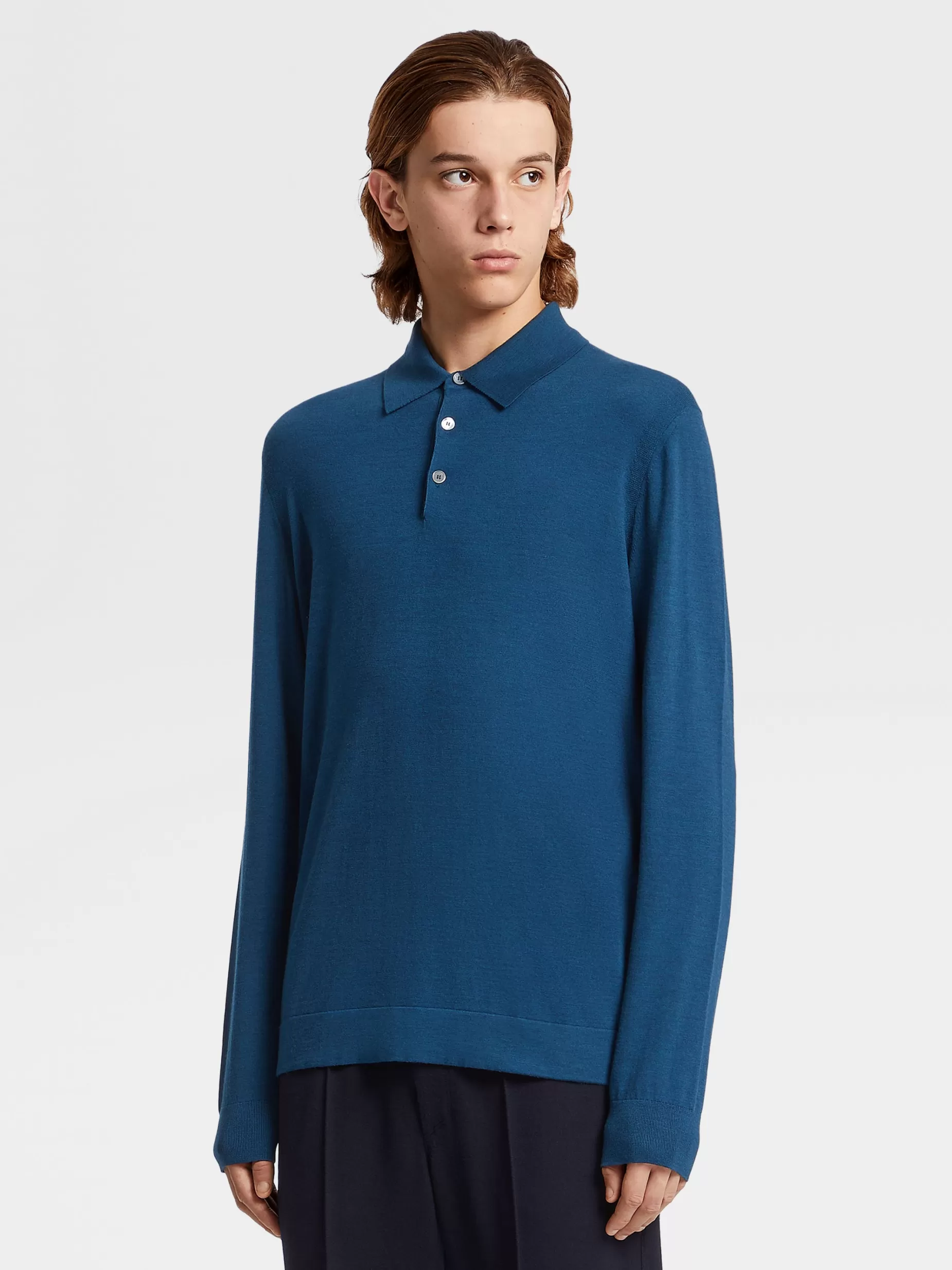 Polo en Laine 12milmil12 Bleu Sarcelle<ZEGNA Flash Sale