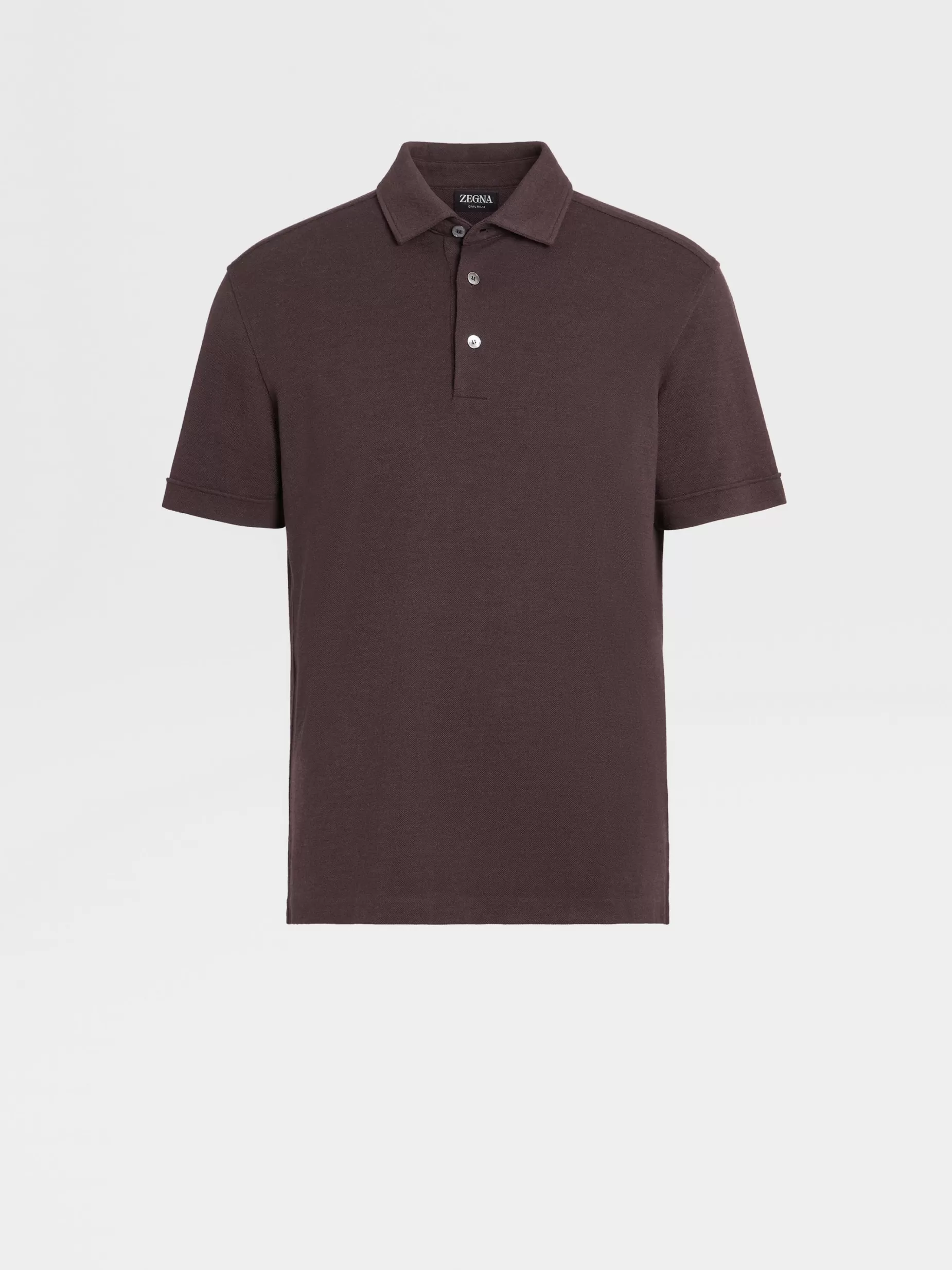 Polo en Laine 12milmil12 Bordeaux Chiné<ZEGNA Store